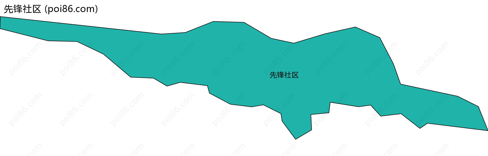 先锋社区边界地图