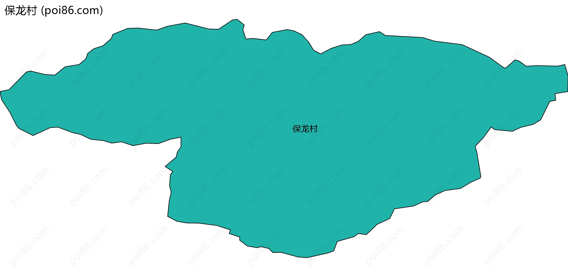 保龙村边界地图