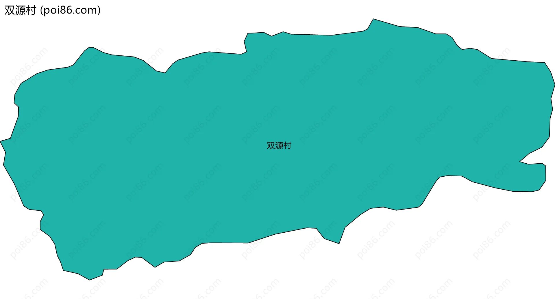 双源村边界地图