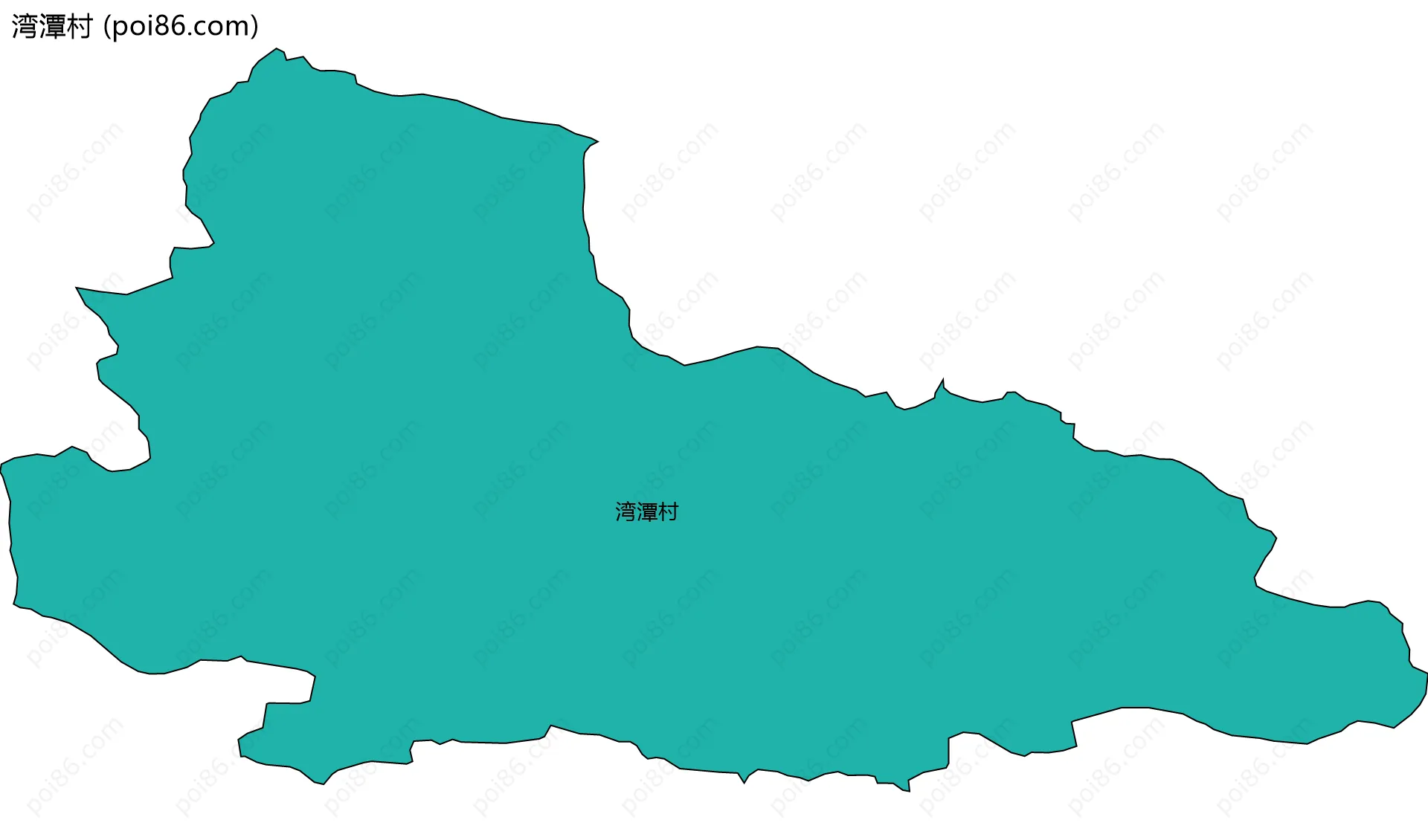 湾潭村边界地图