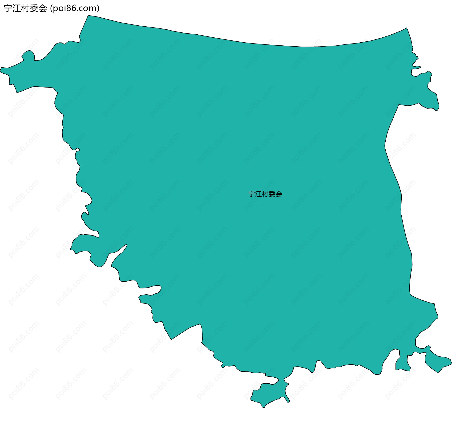 宁江村委会边界地图