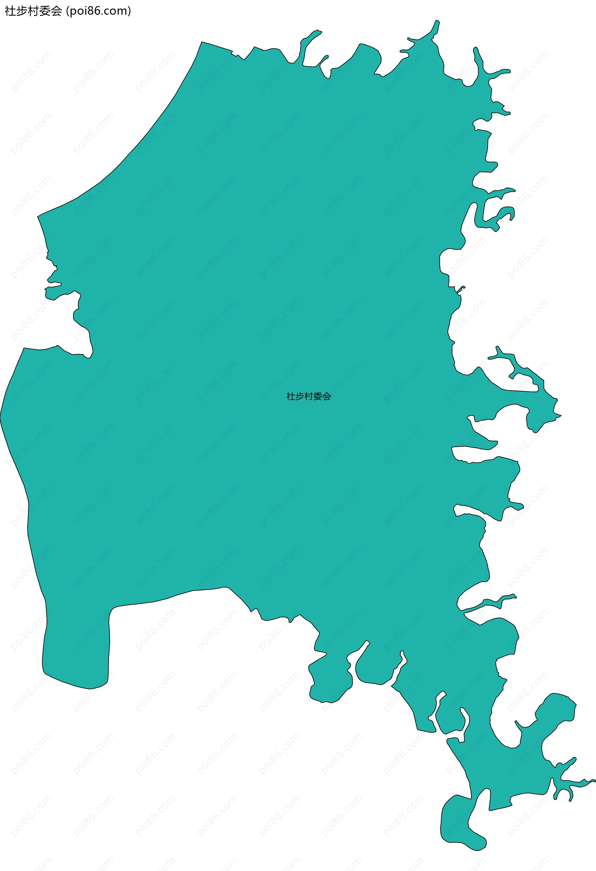 社步村委会边界地图