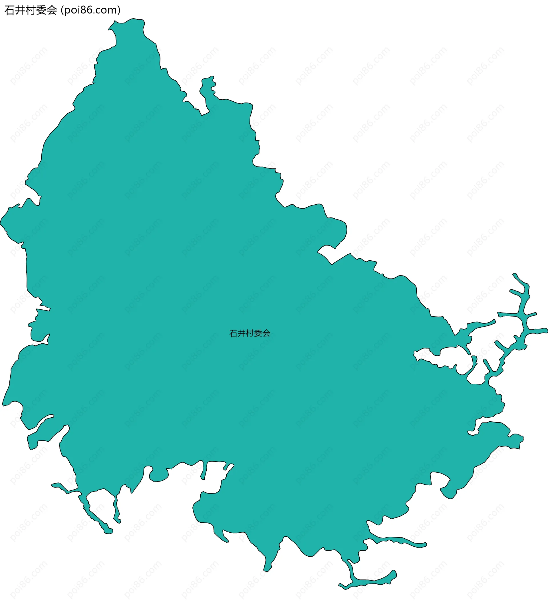 石井村委会边界地图