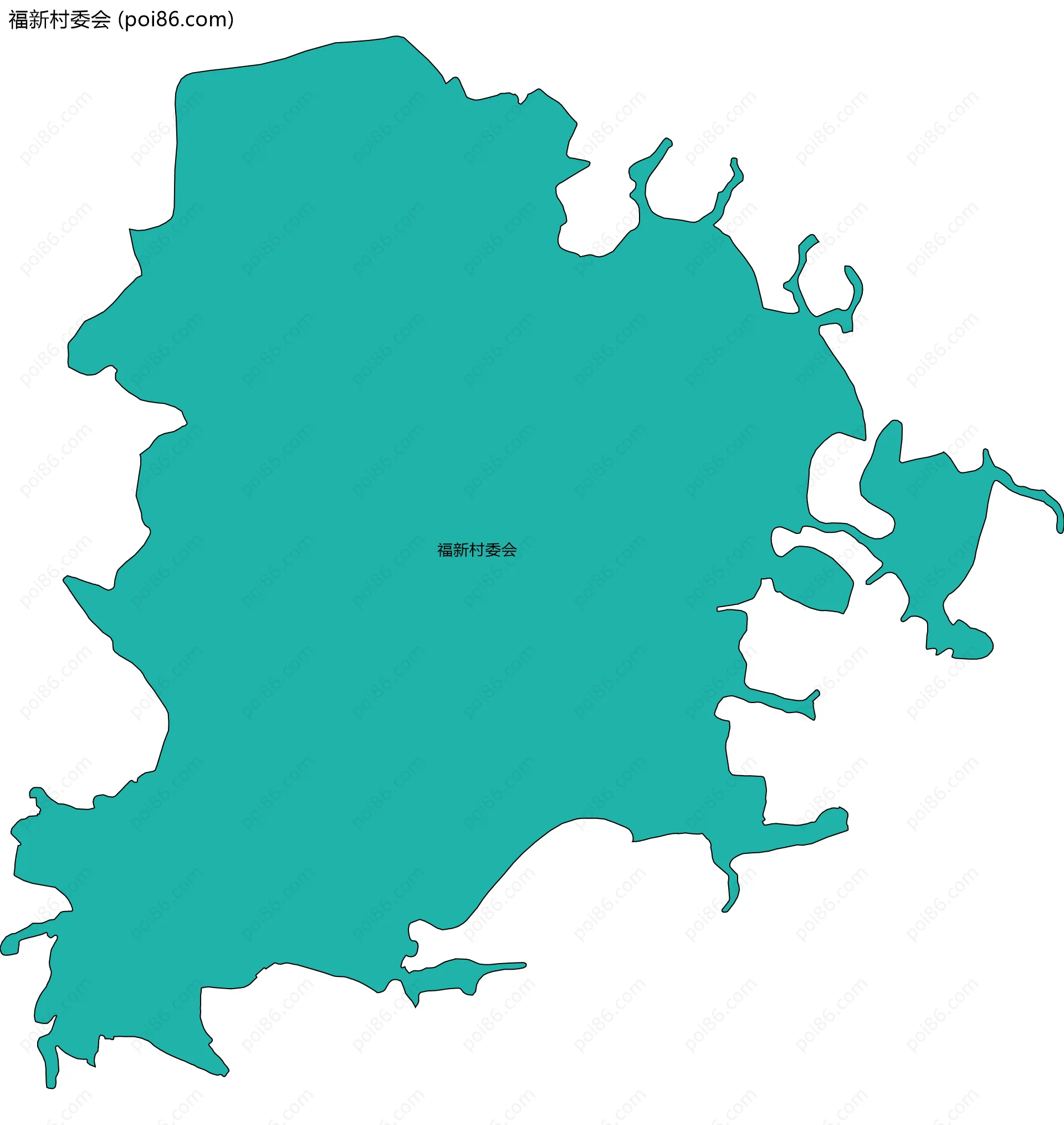 福新村委会边界地图