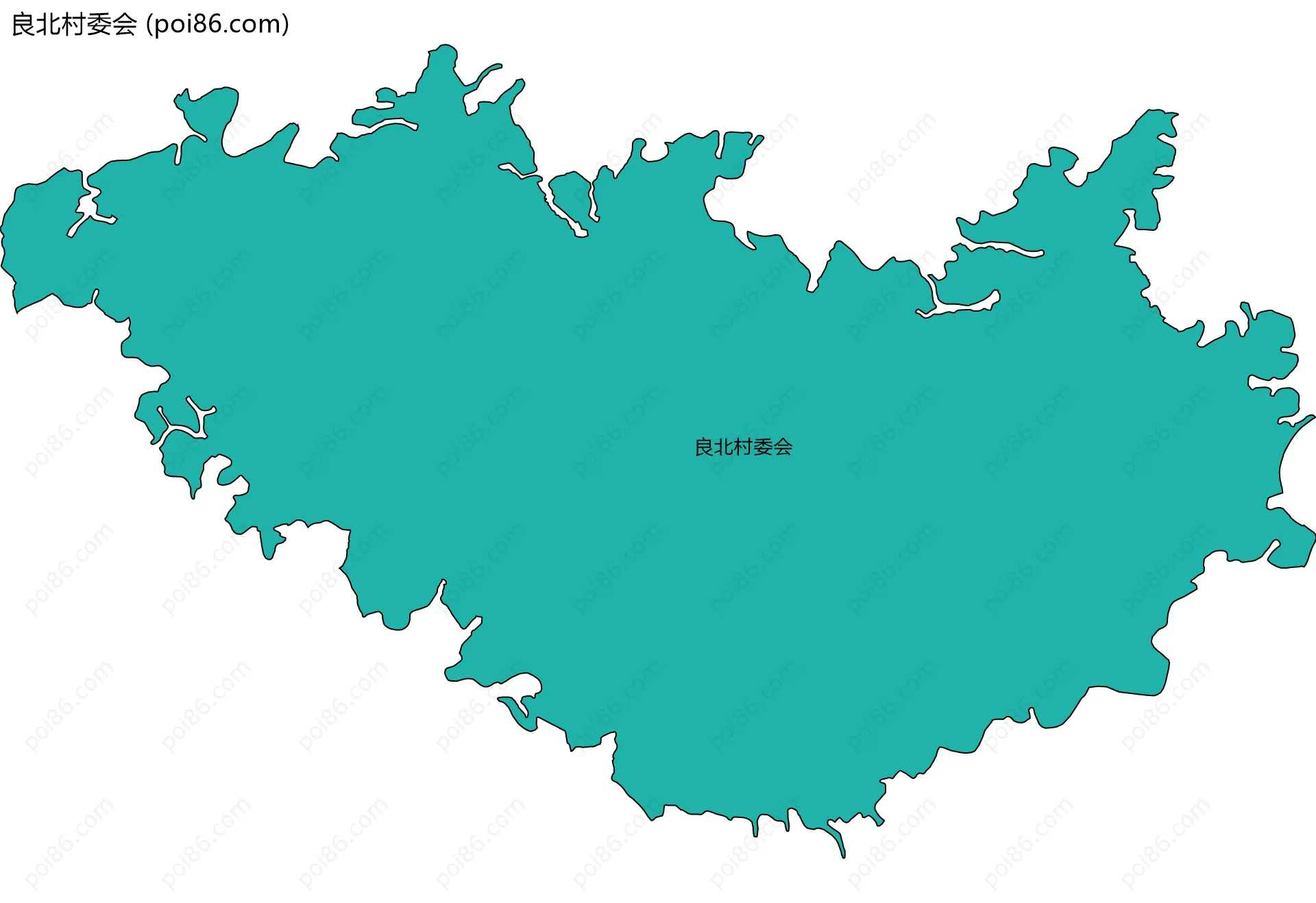 良北村委会边界地图