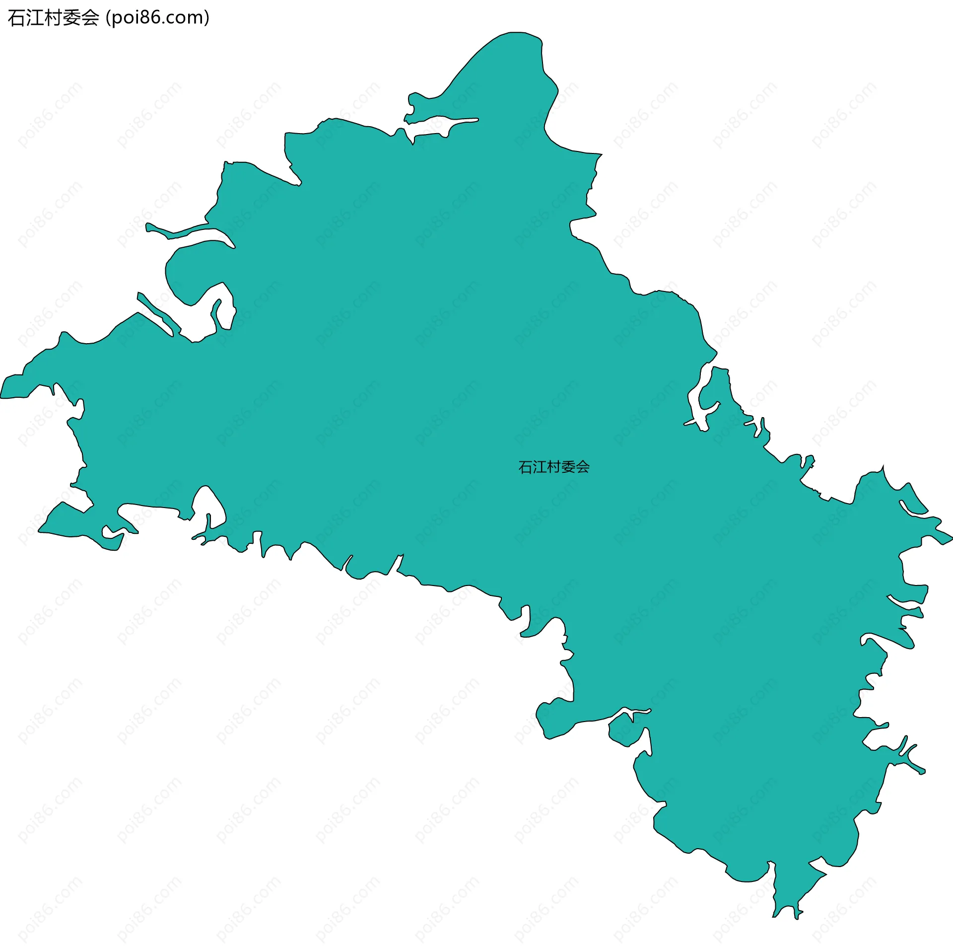 石江村委会边界地图