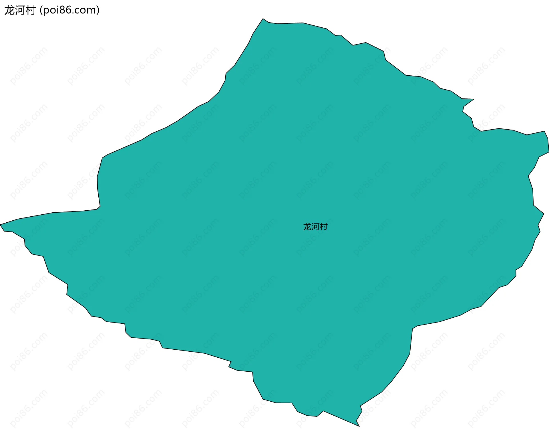 龙河村边界地图