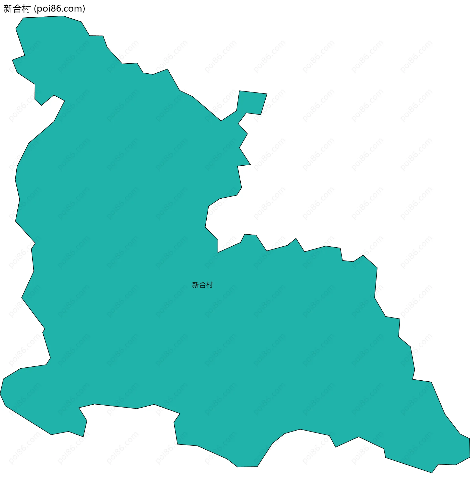 新合村边界地图