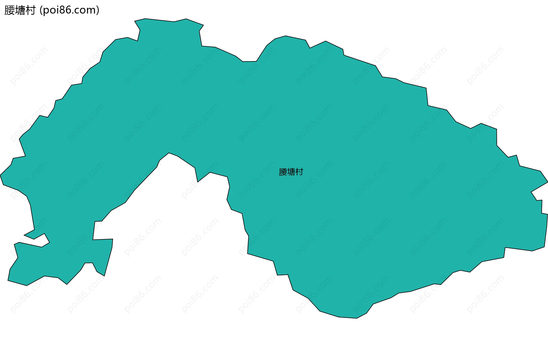 腰塘村边界地图