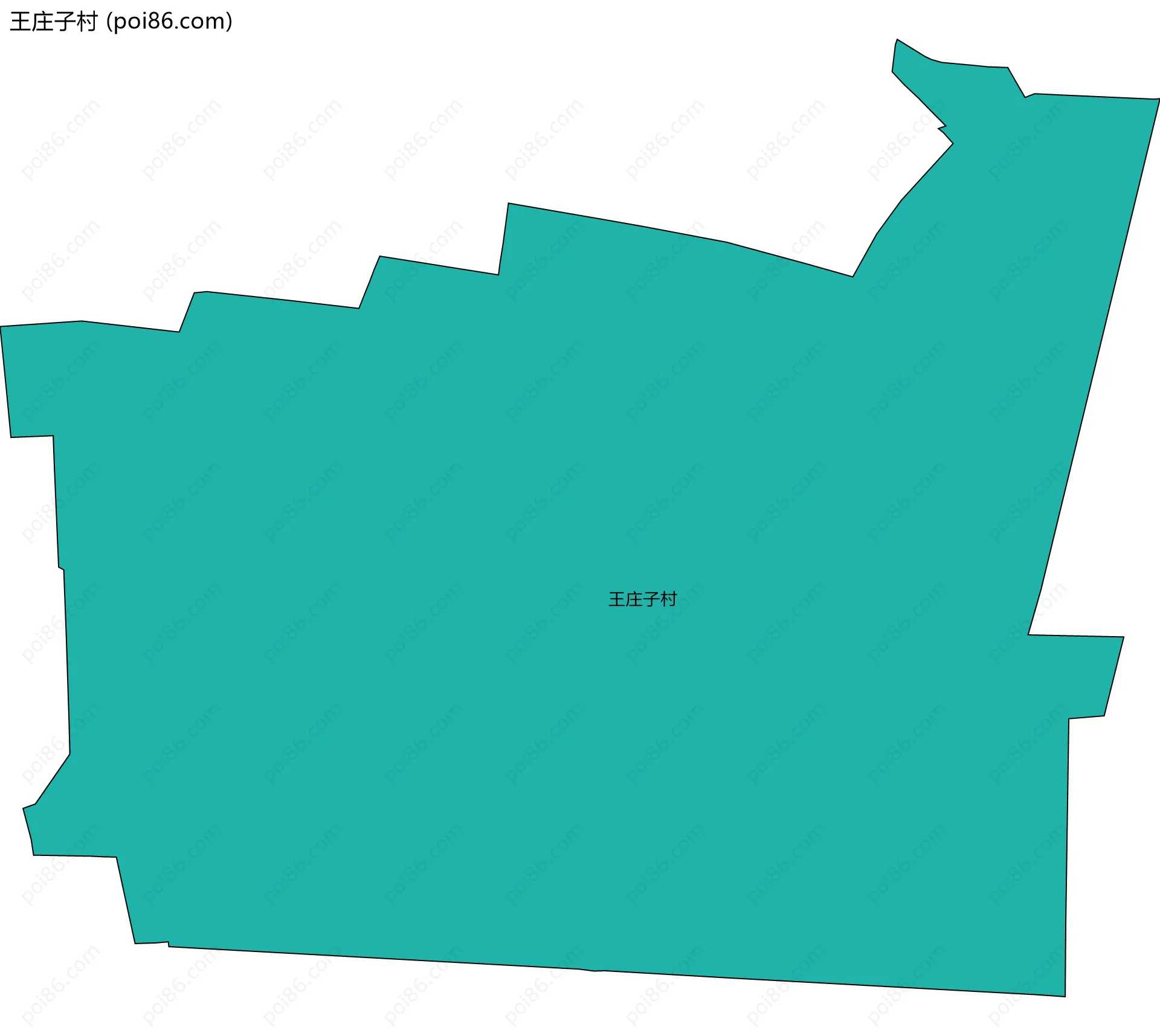 王庄子村边界地图