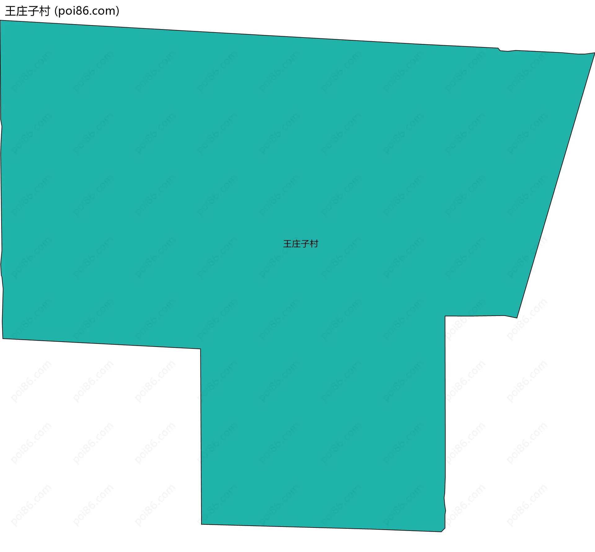 王庄子村边界地图