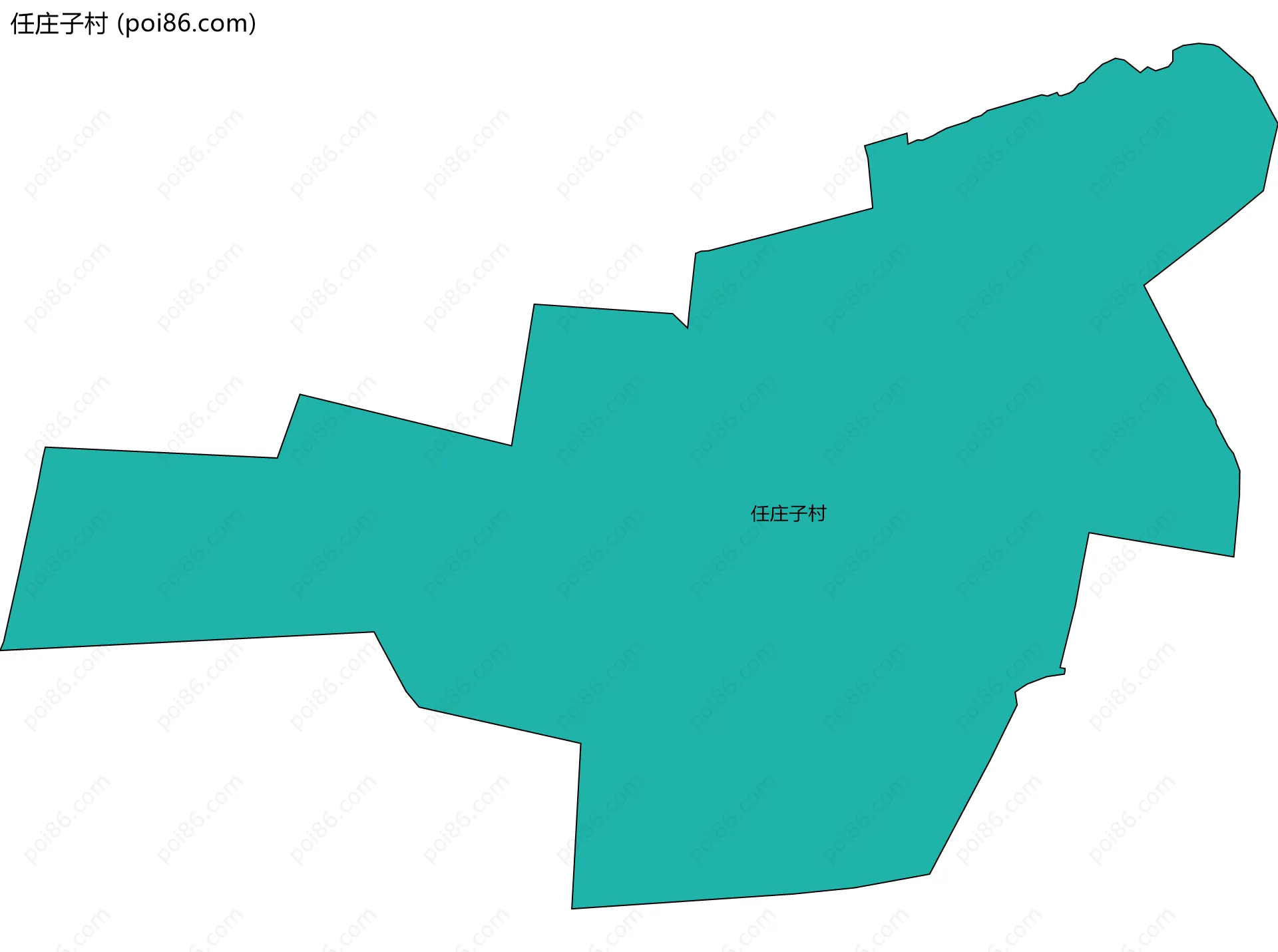 任庄子村边界地图