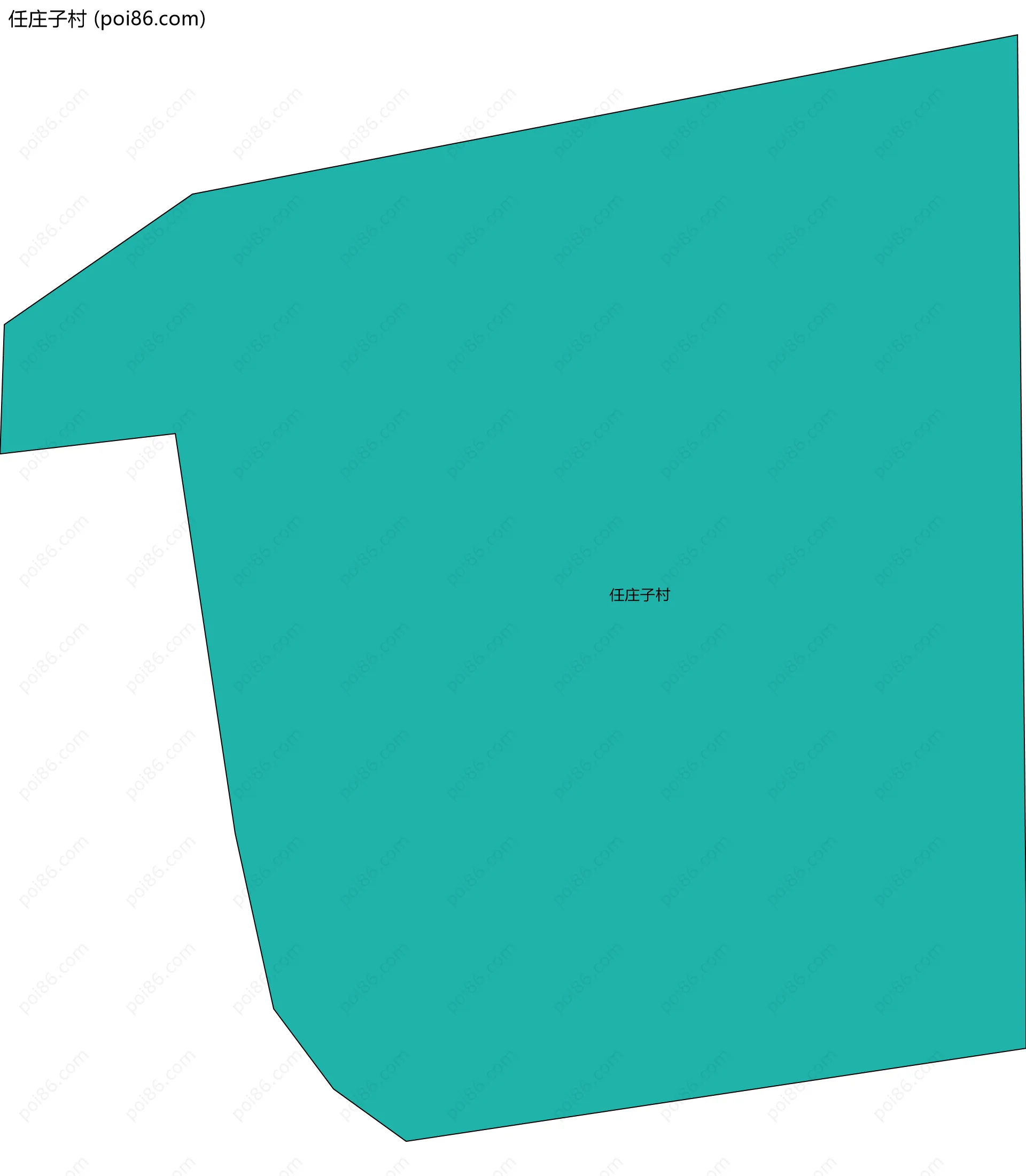 任庄子村边界地图