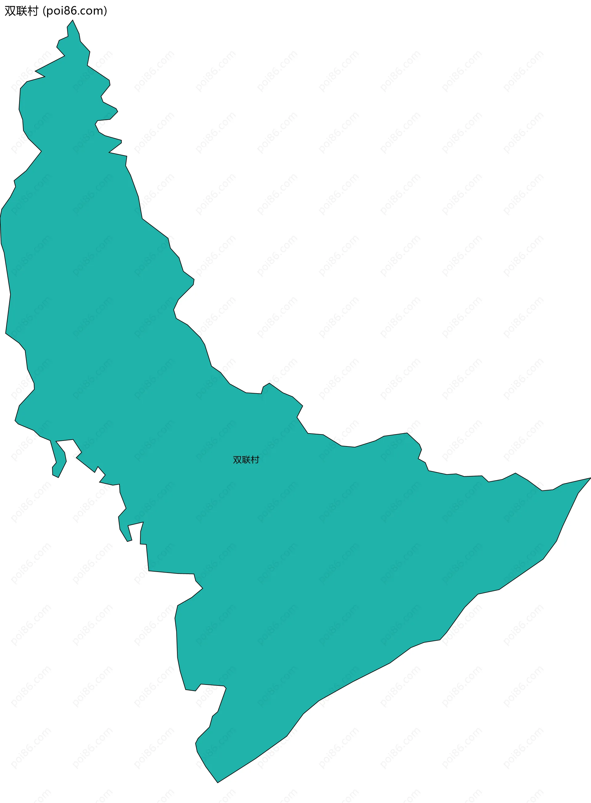 双联村边界地图