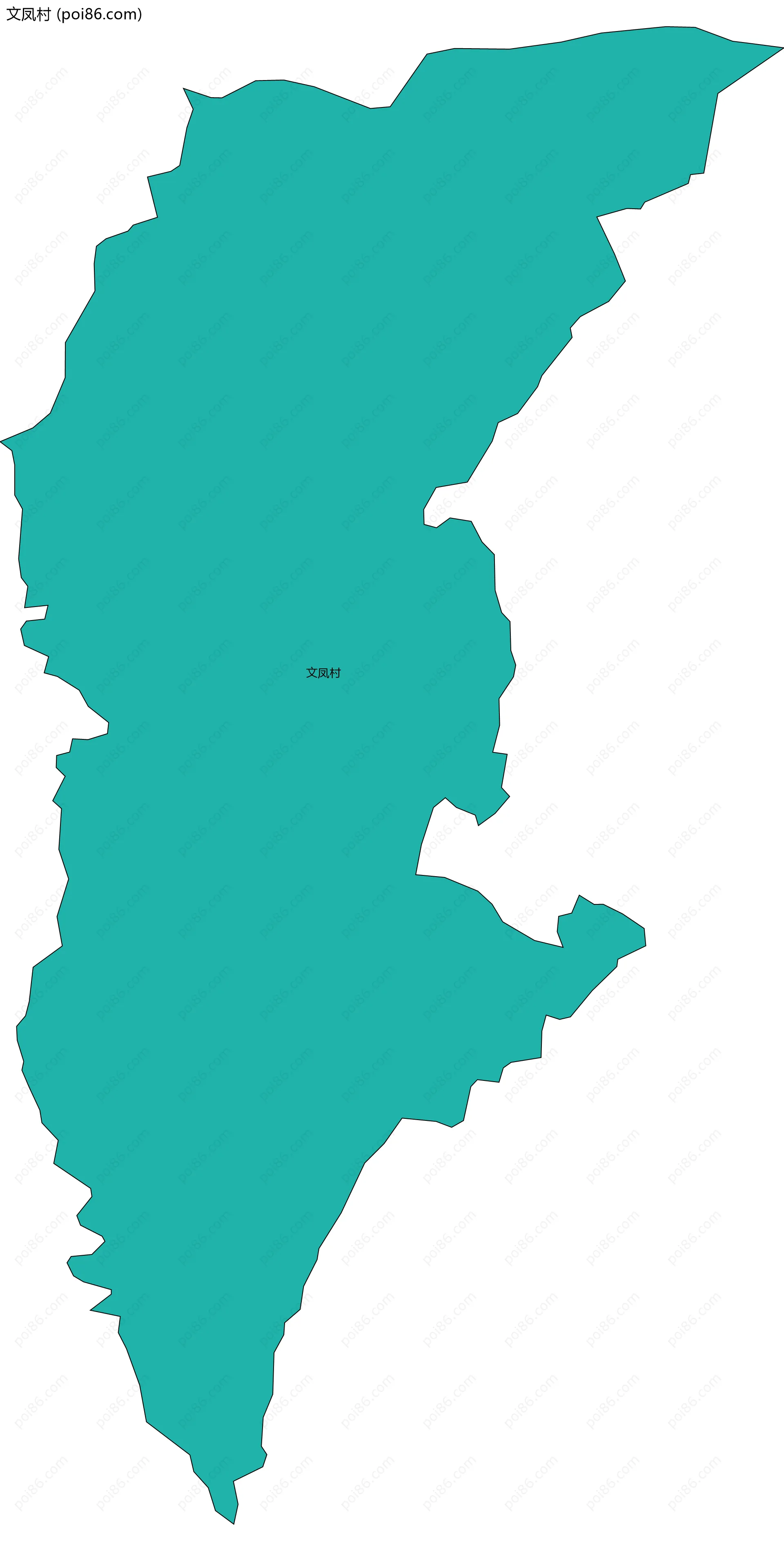 文凤村边界地图