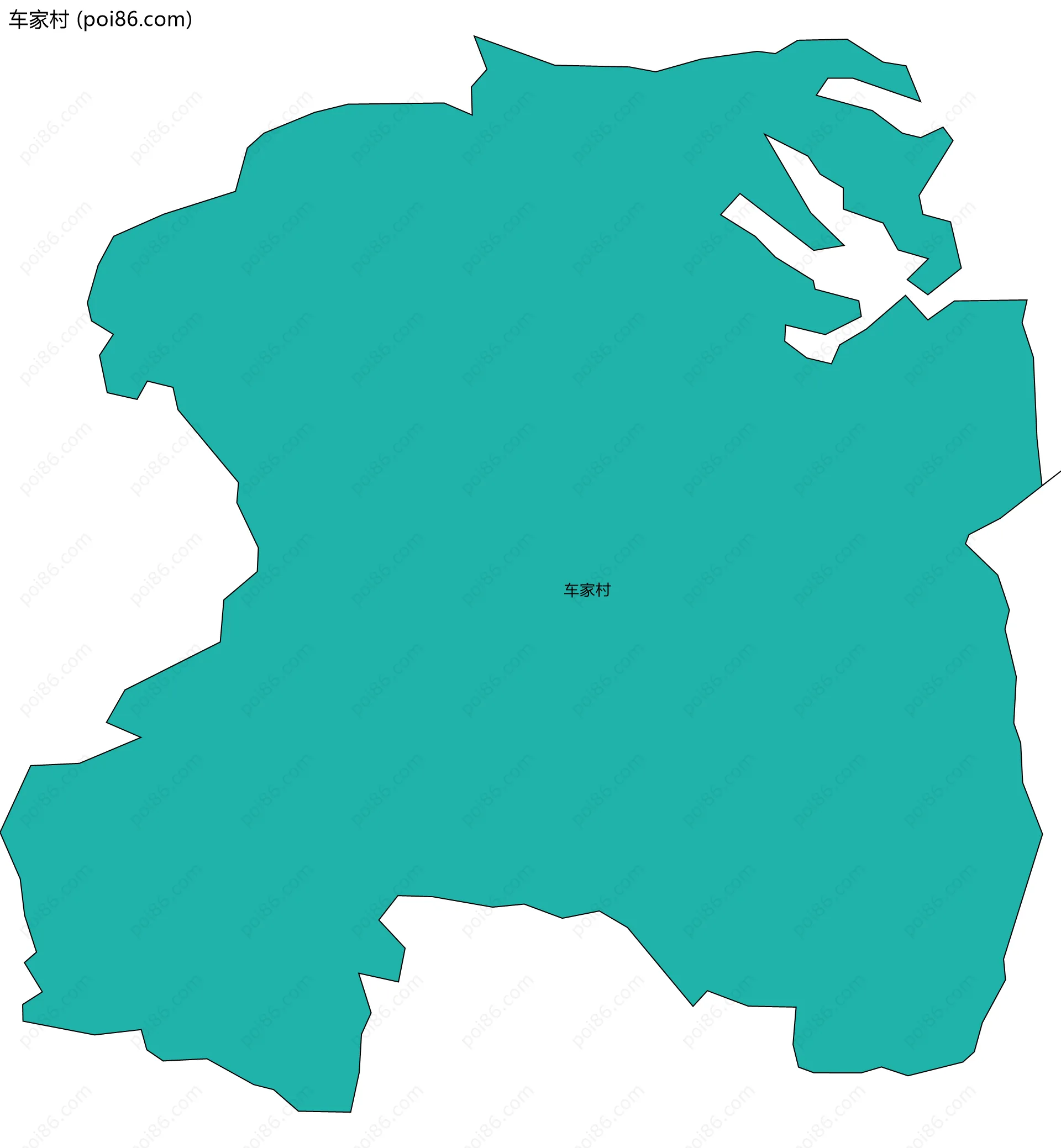 车家村边界地图