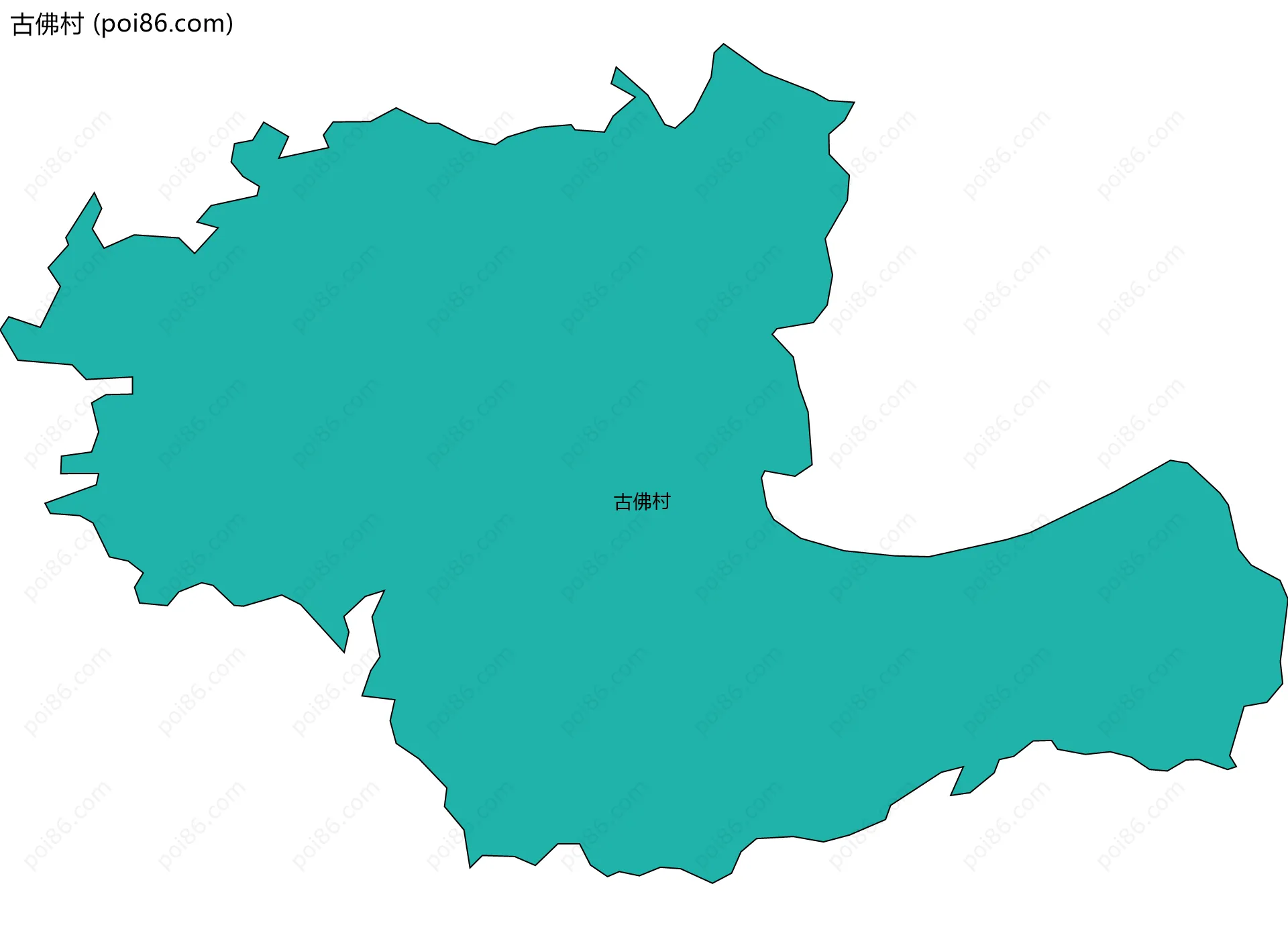 古佛村边界地图