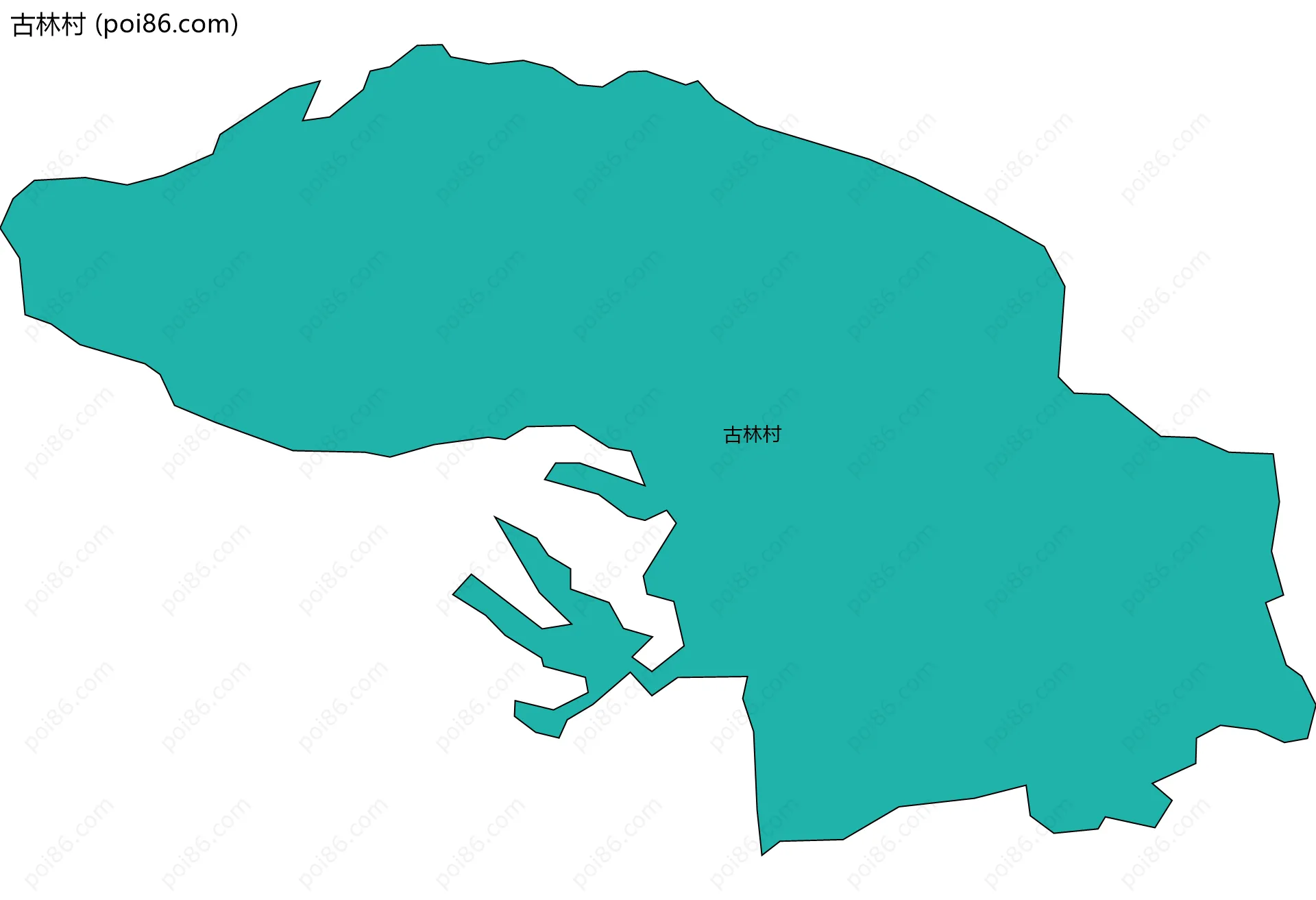 古林村边界地图