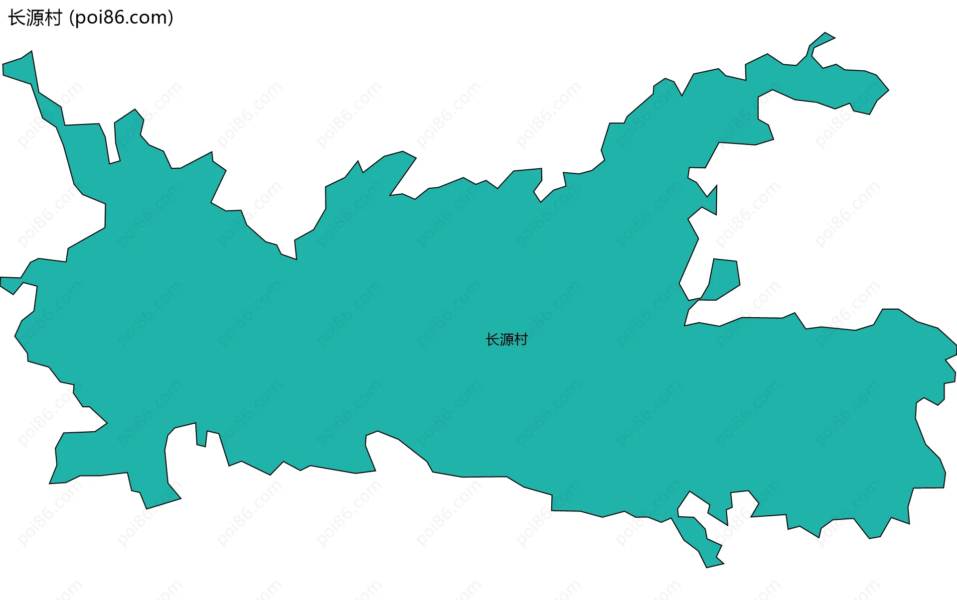 长源村边界地图