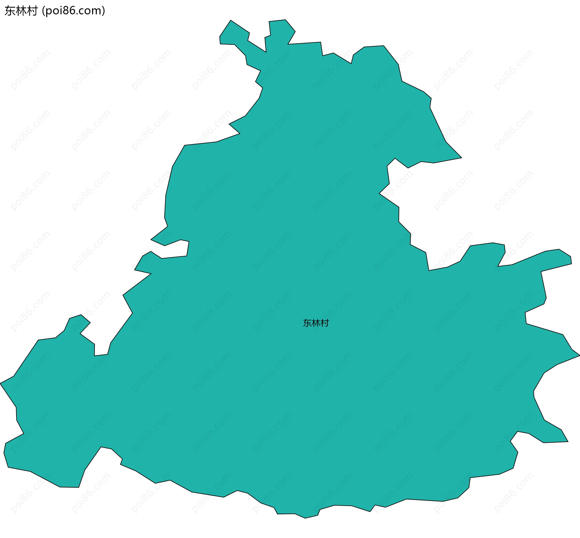 东林村边界地图