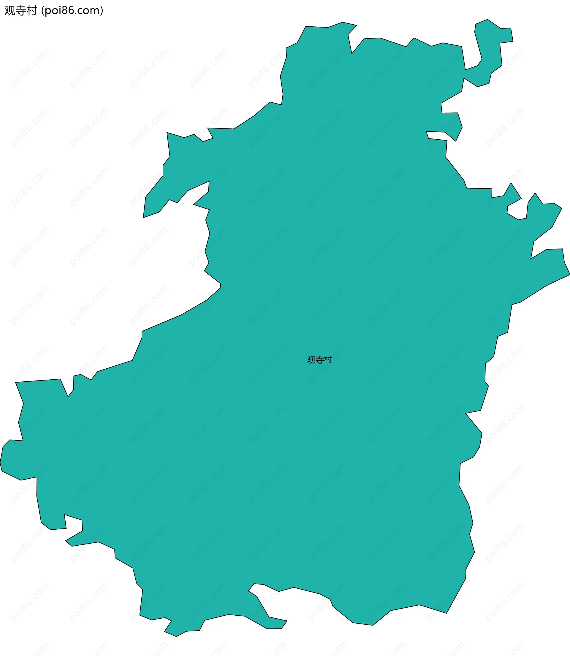 观寺村边界地图