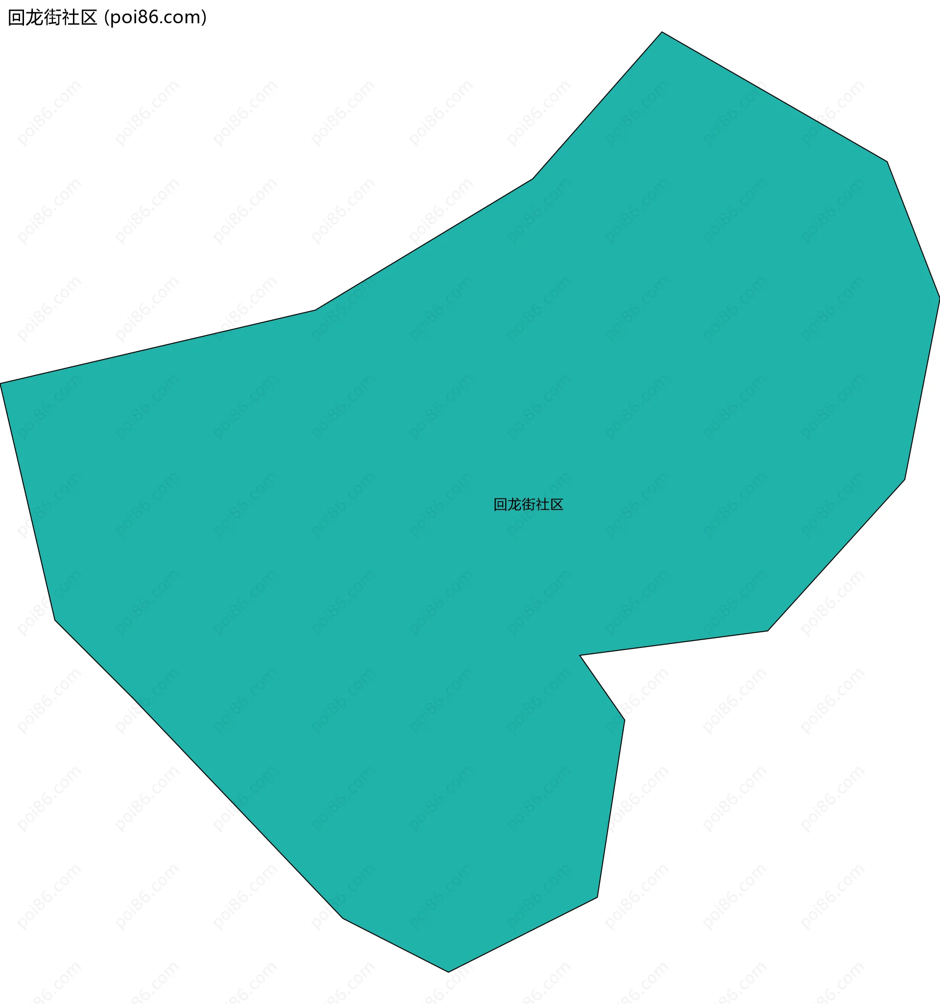 回龙街社区边界地图