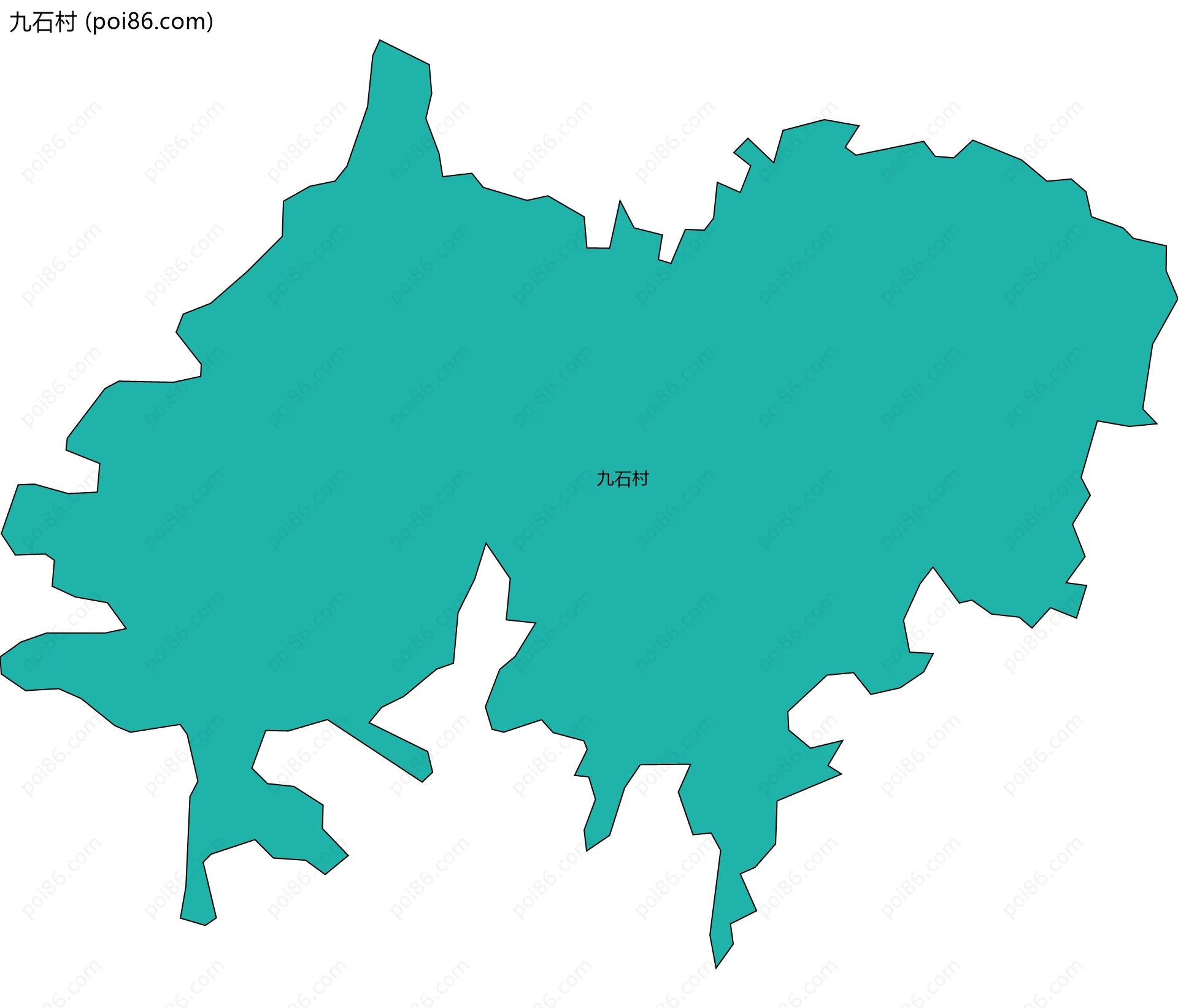 九石村边界地图