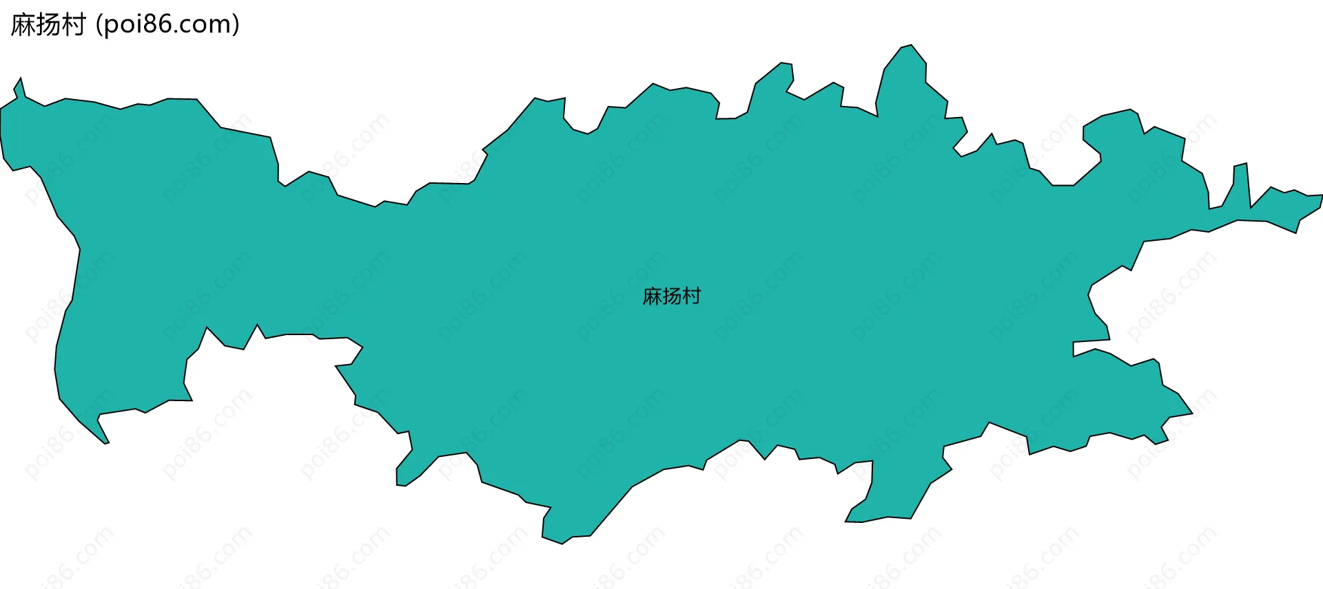 麻扬村边界地图