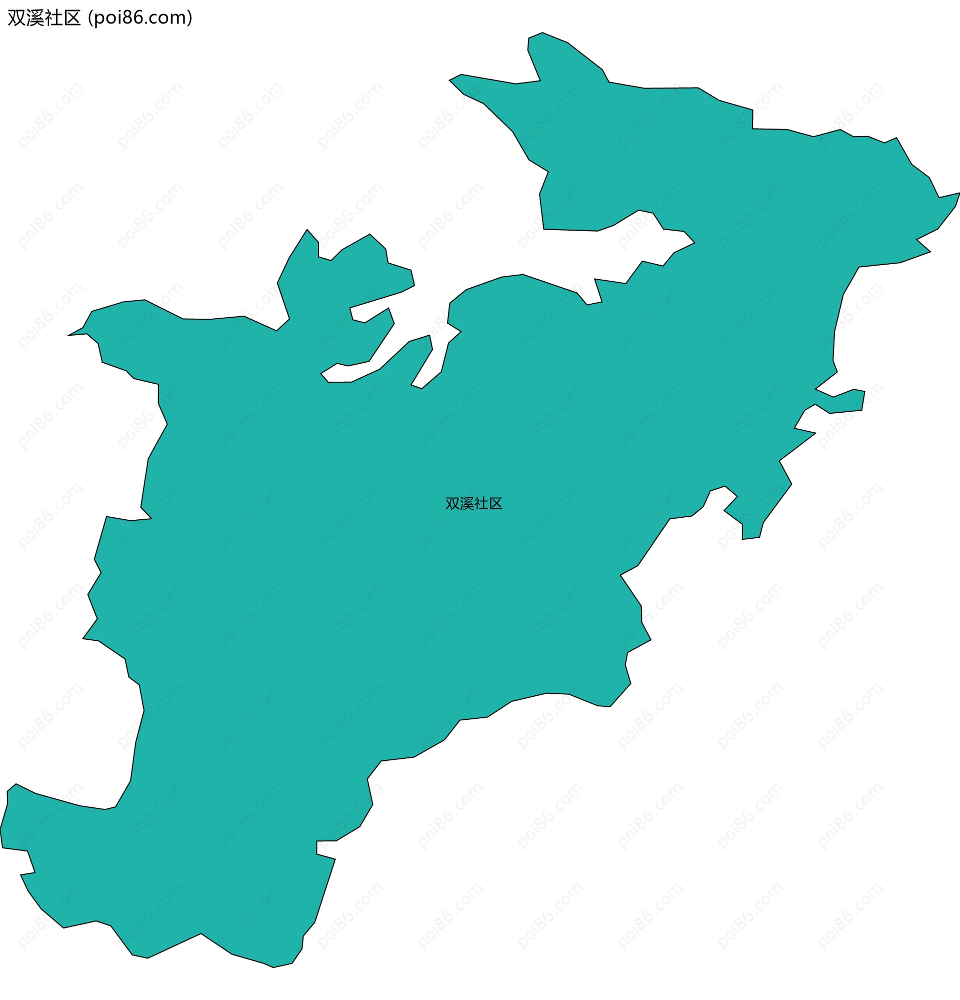 双溪社区边界地图