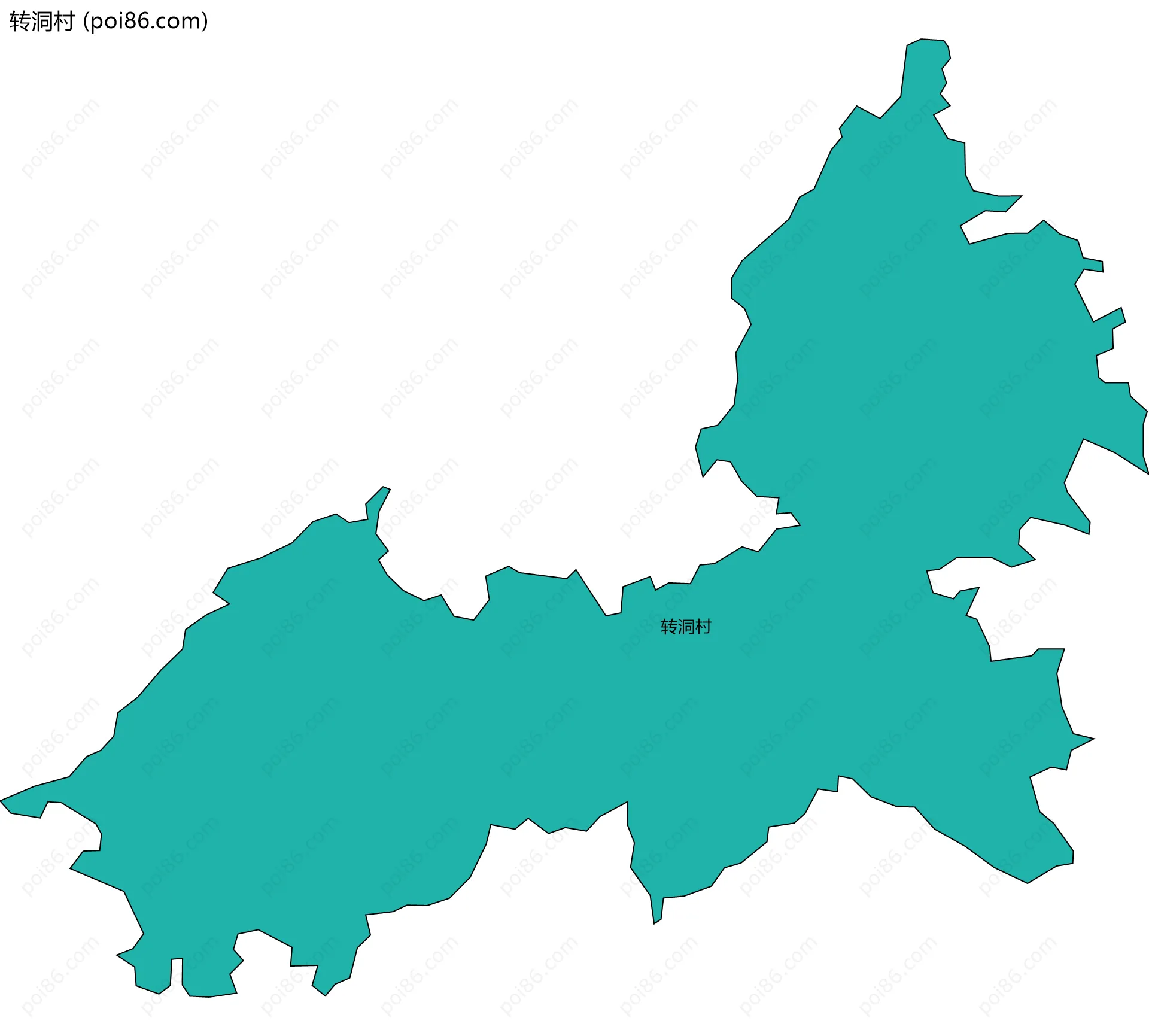 转洞村边界地图