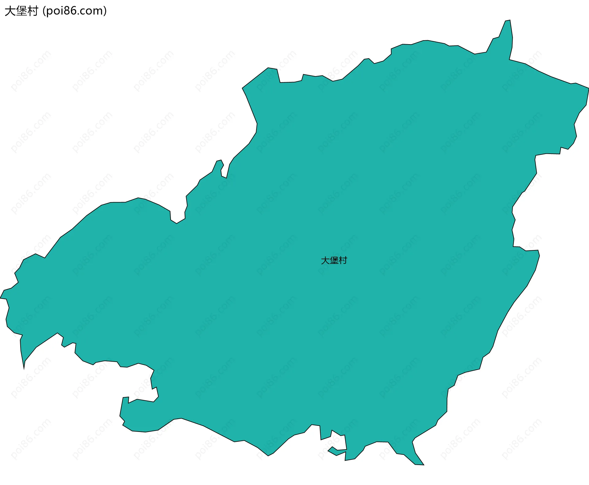 大堡村边界地图