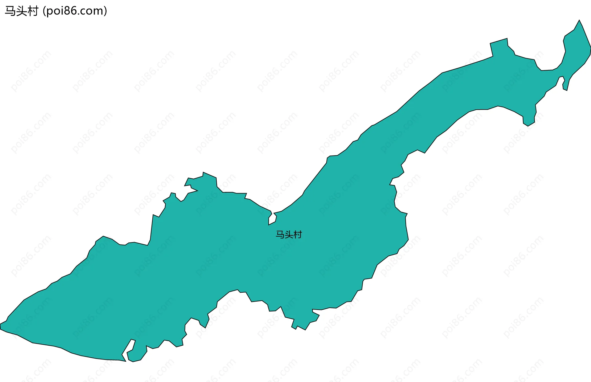 马头村边界地图