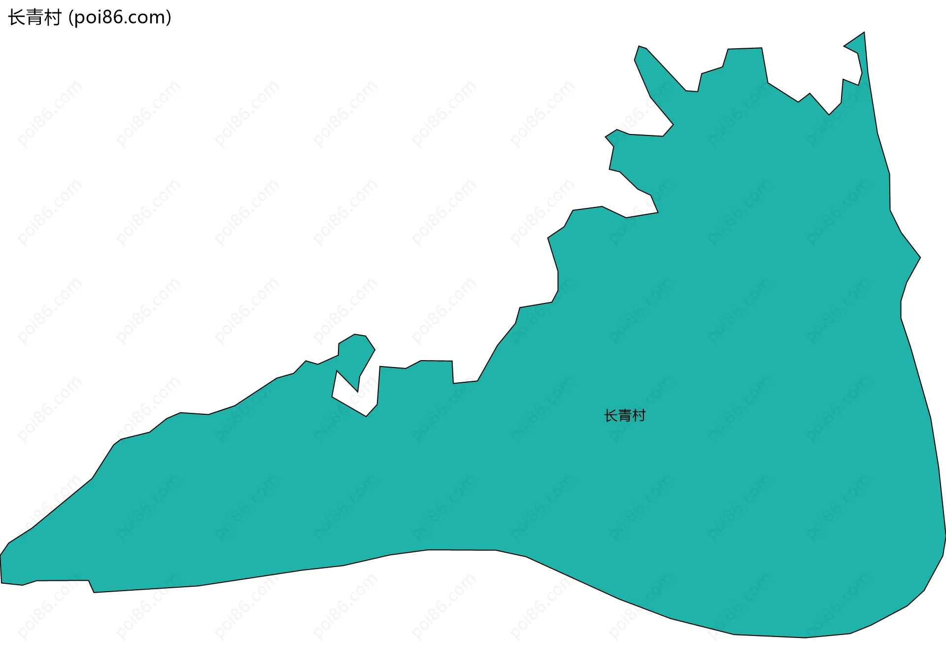 长青村边界地图