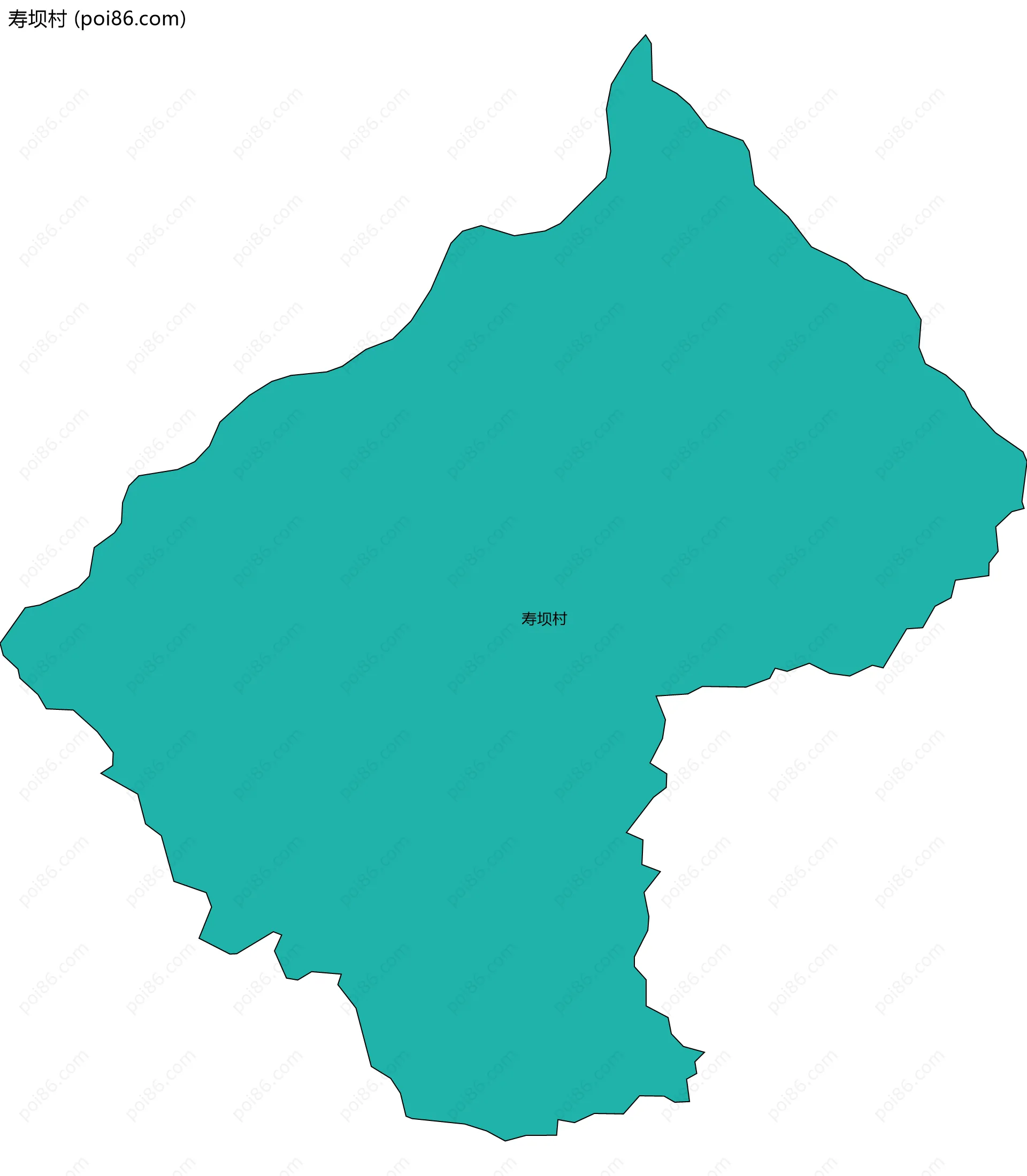 寿坝村边界地图