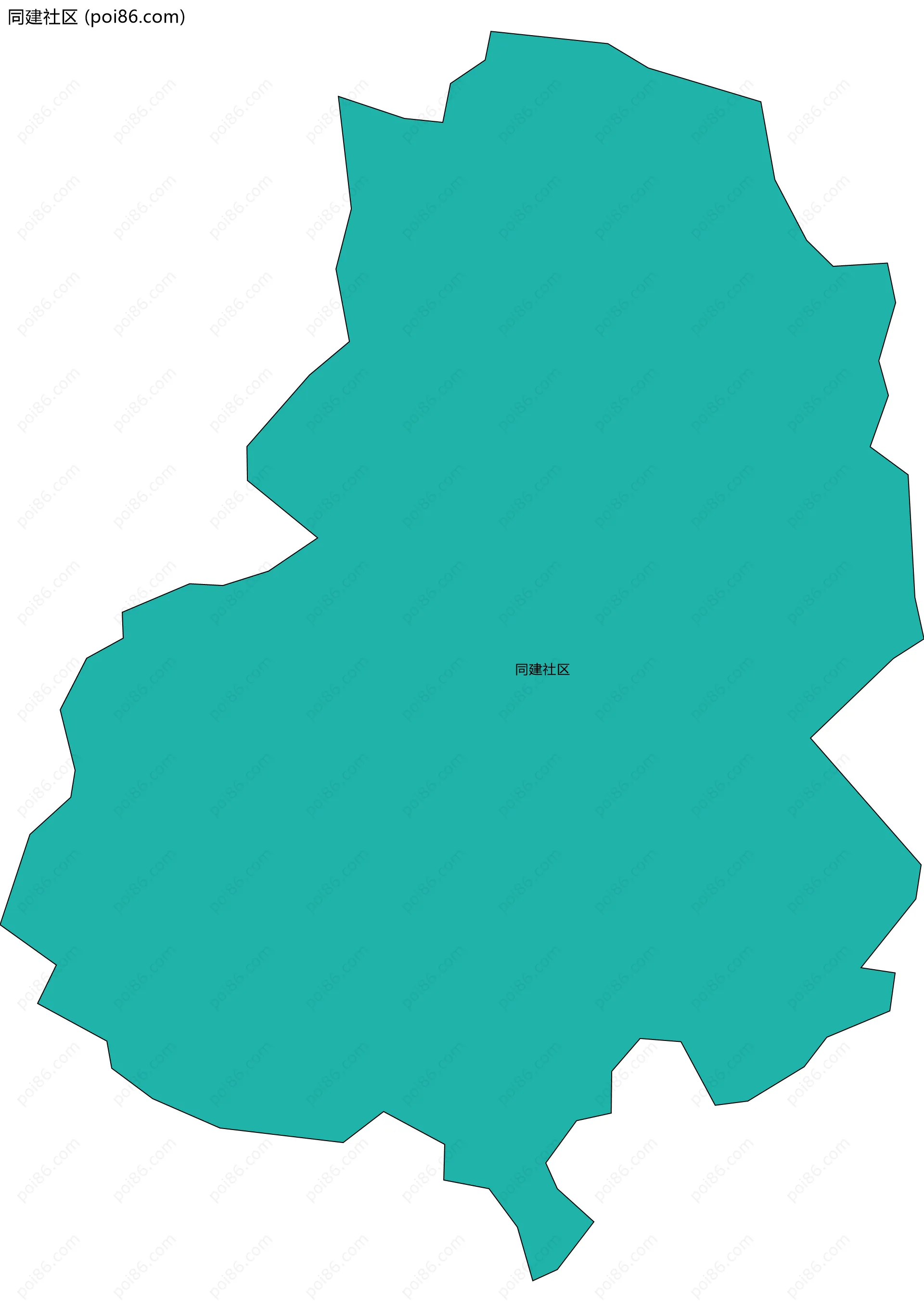 同建社区边界地图