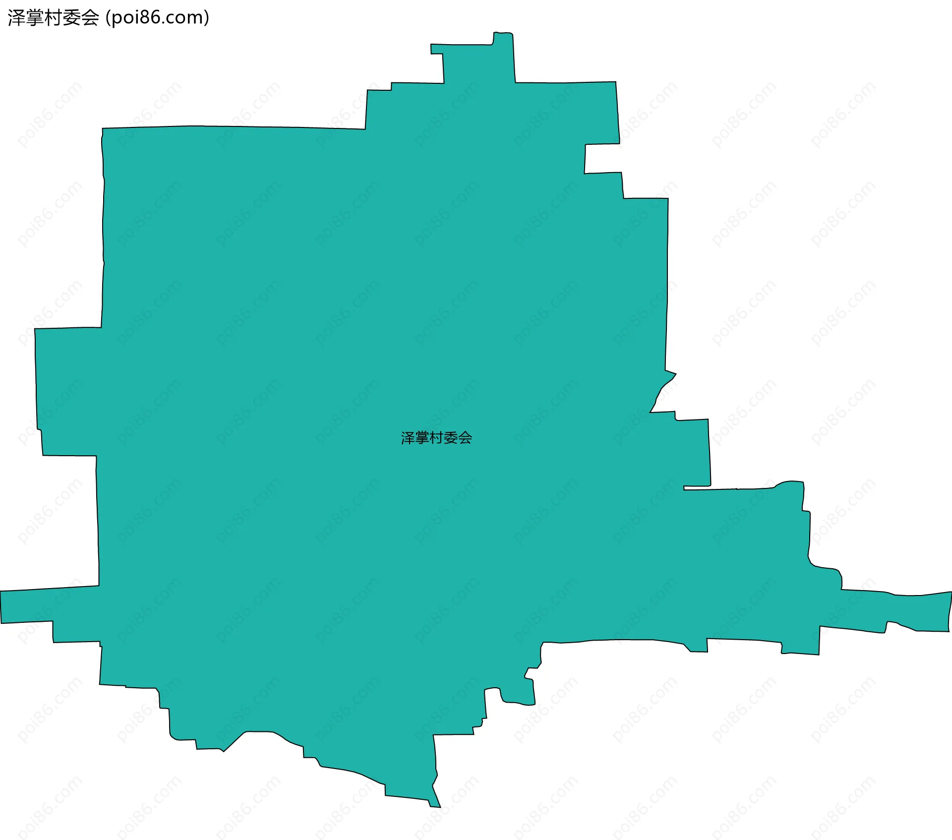 泽掌村委会边界地图