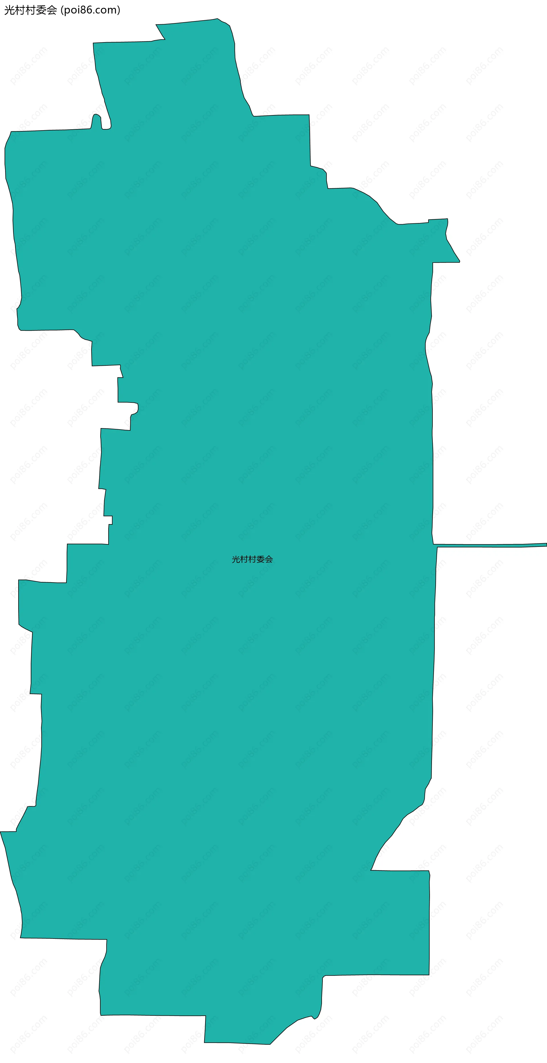 光村村委会边界地图