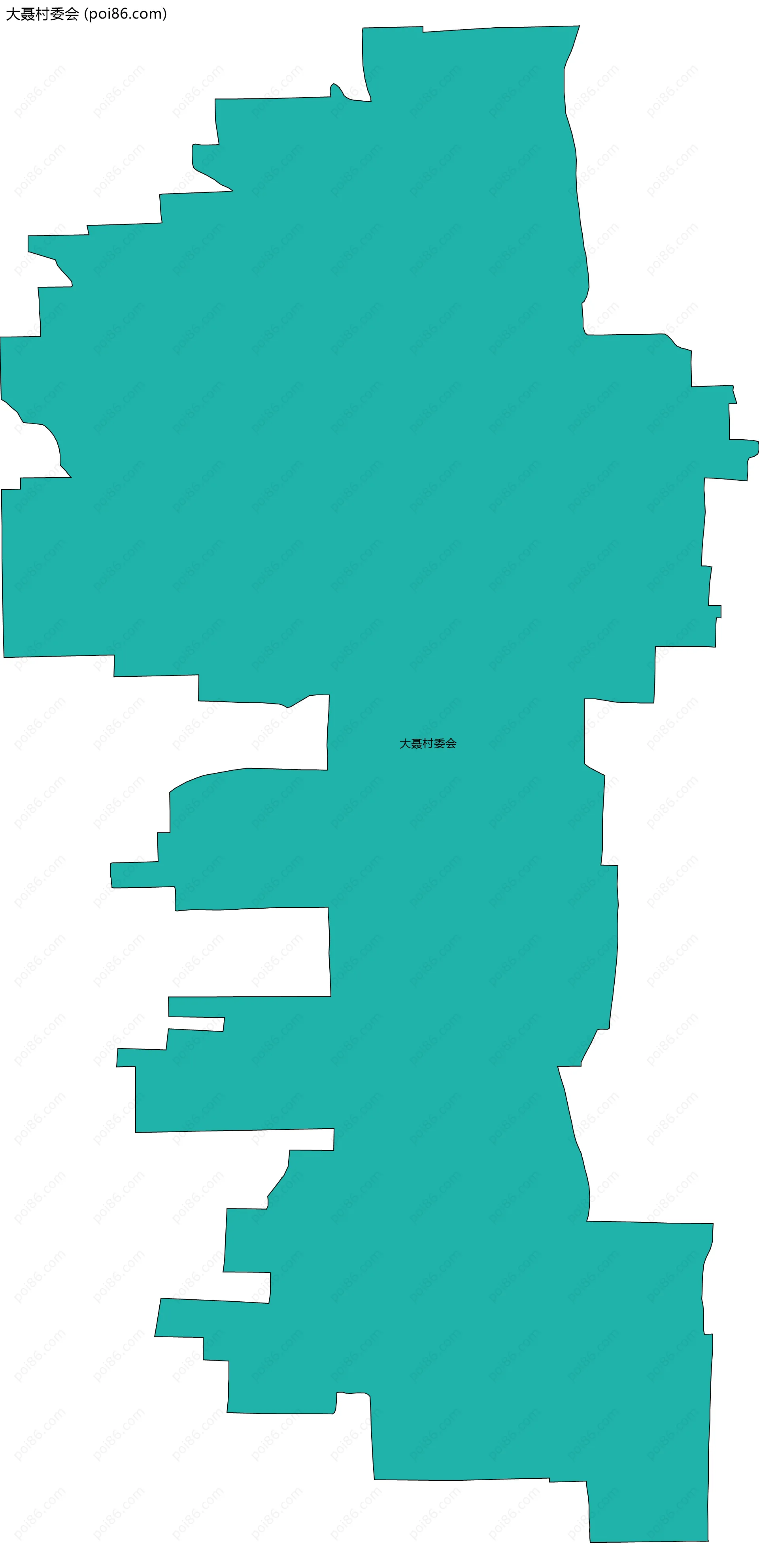 大聂村委会边界地图