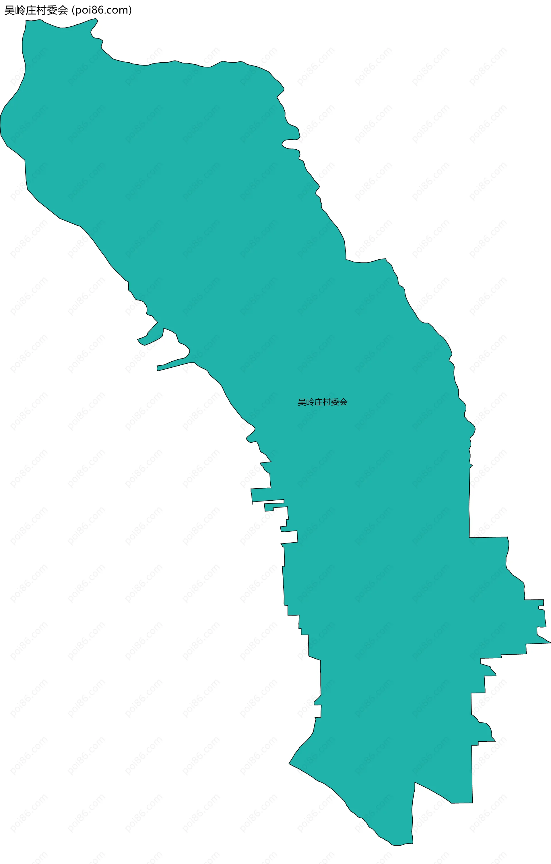 吴岭庄村委会边界地图