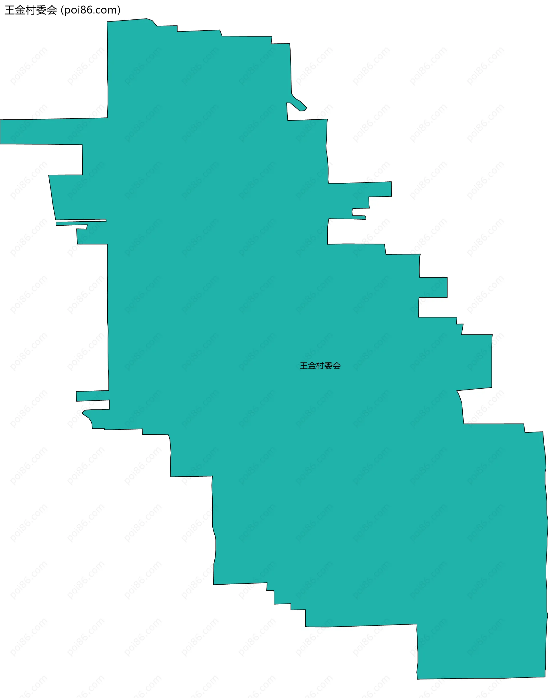 王金村委会边界地图