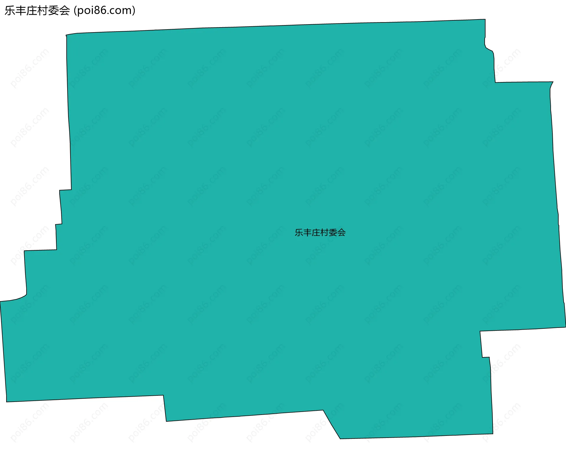 乐丰庄村委会边界地图