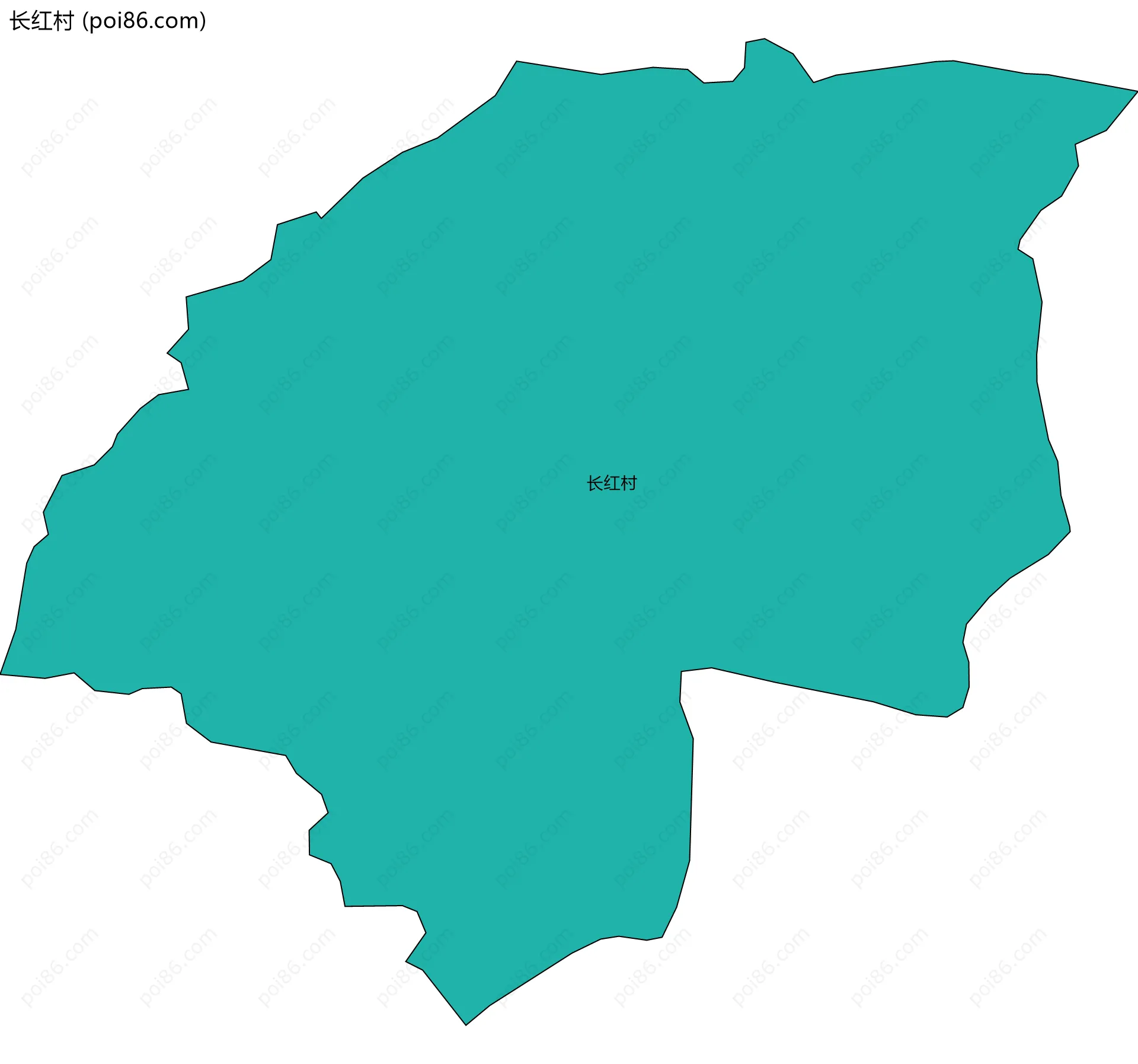 长红村边界地图