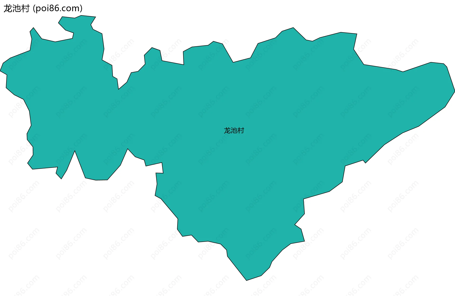 龙池村边界地图