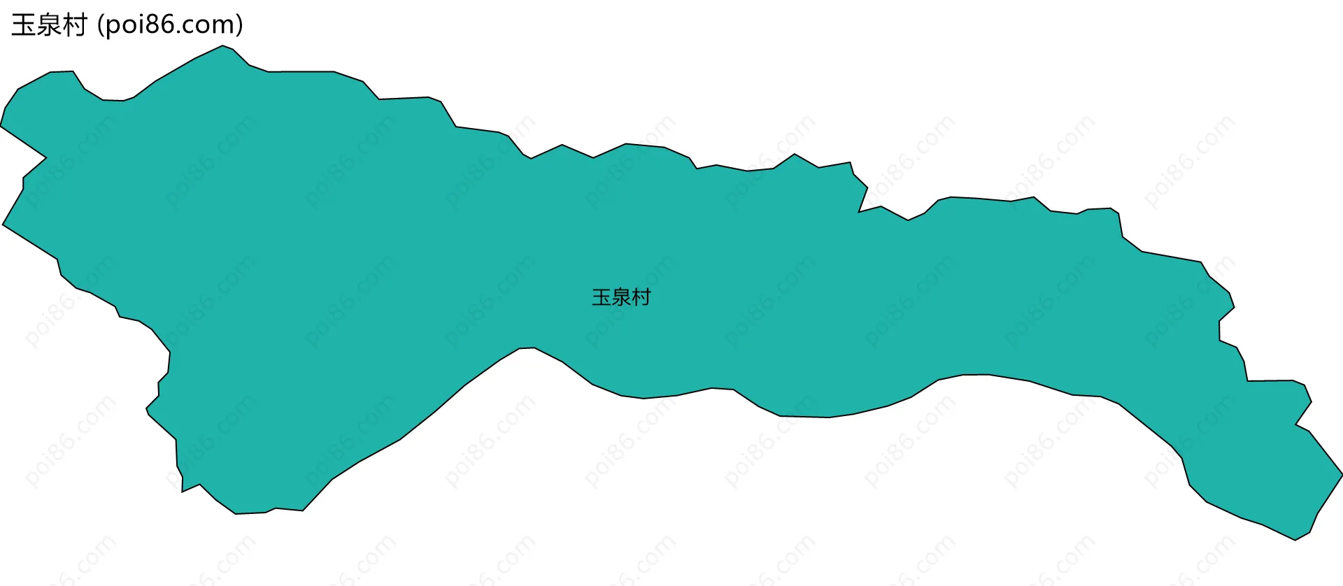 玉泉村边界地图