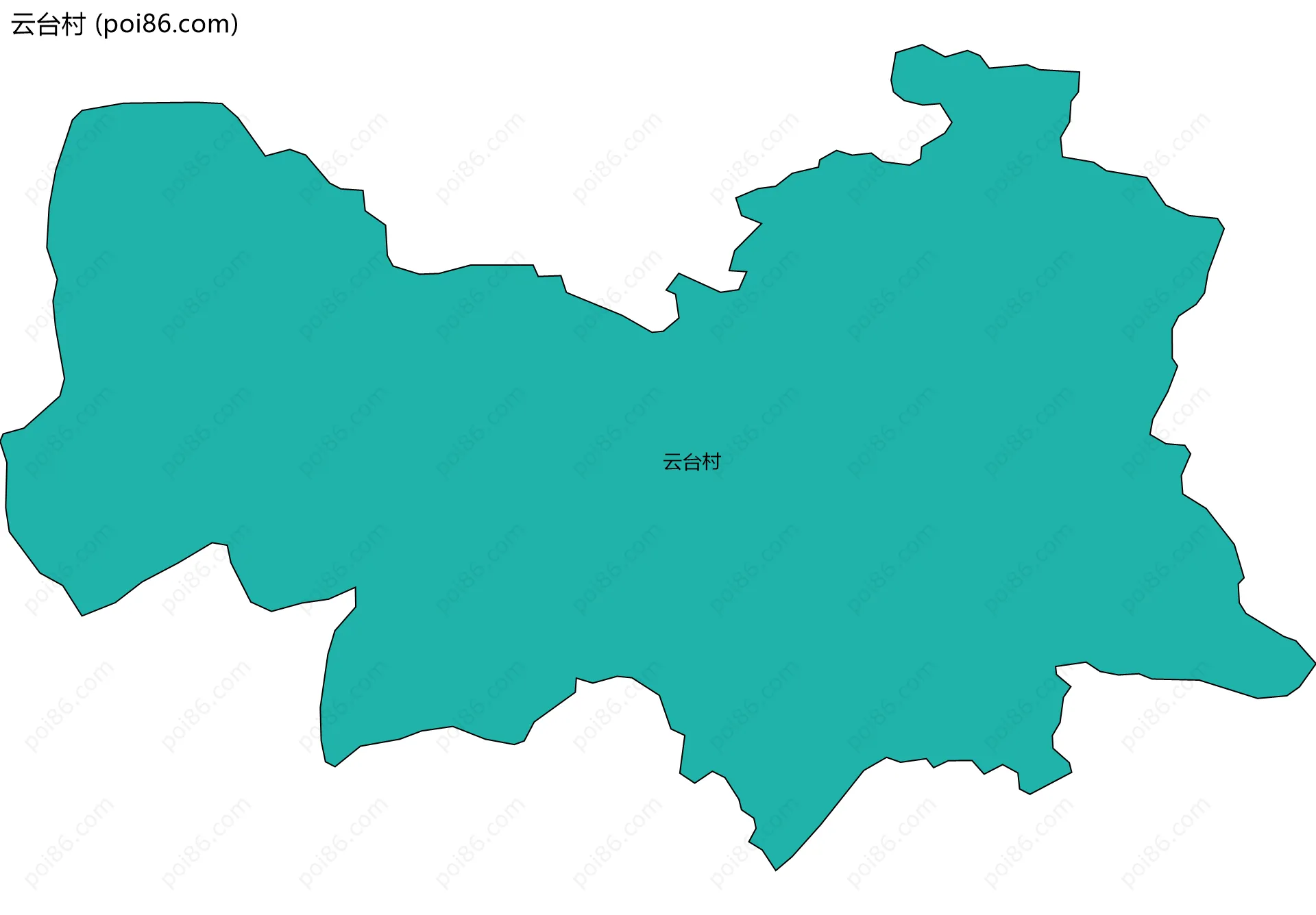 云台村边界地图
