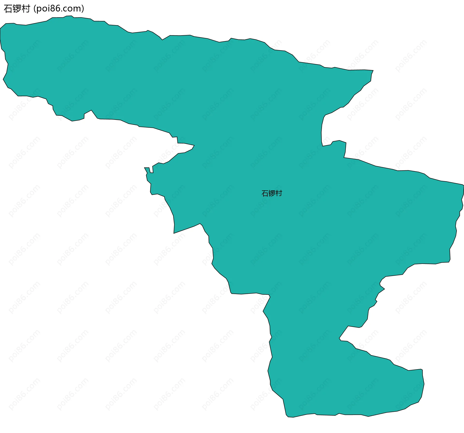 石锣村边界地图