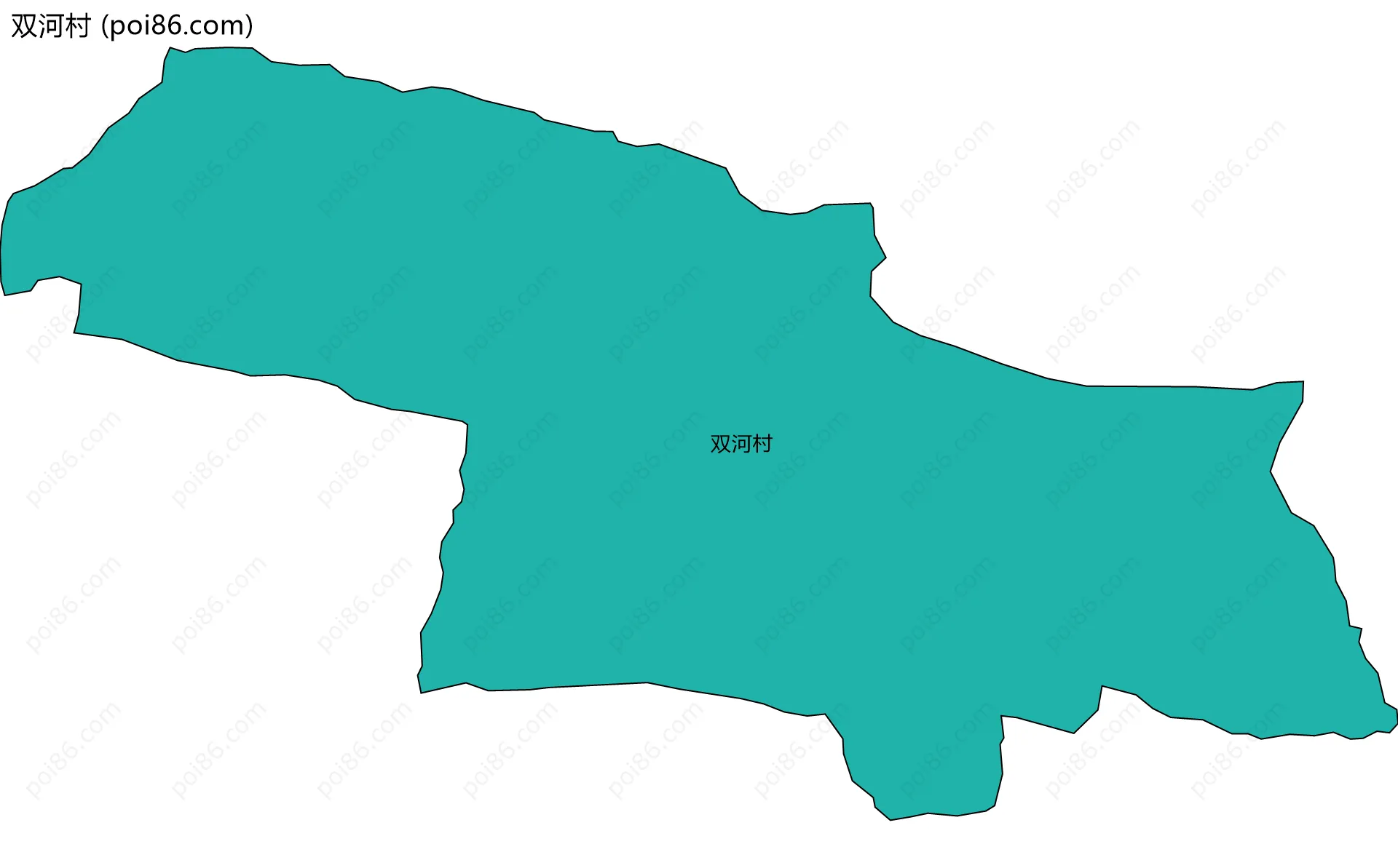 双河村边界地图