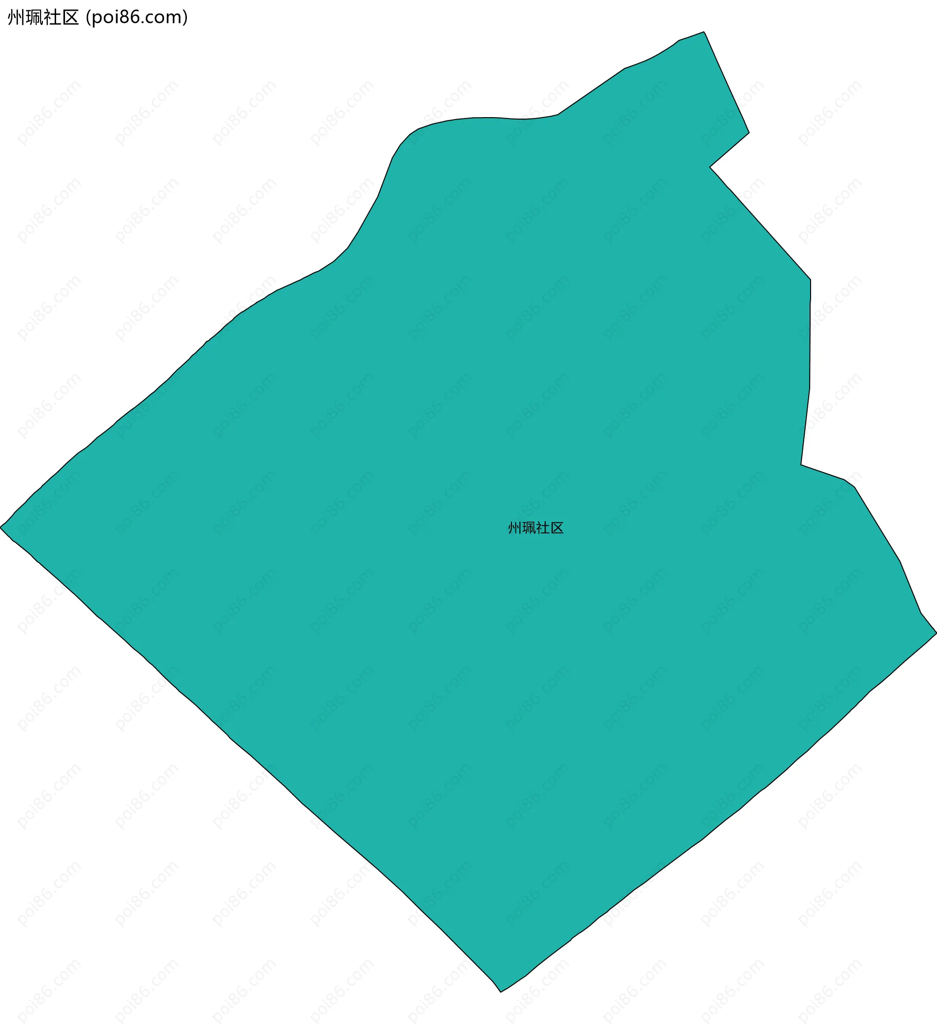 州珮社区边界地图