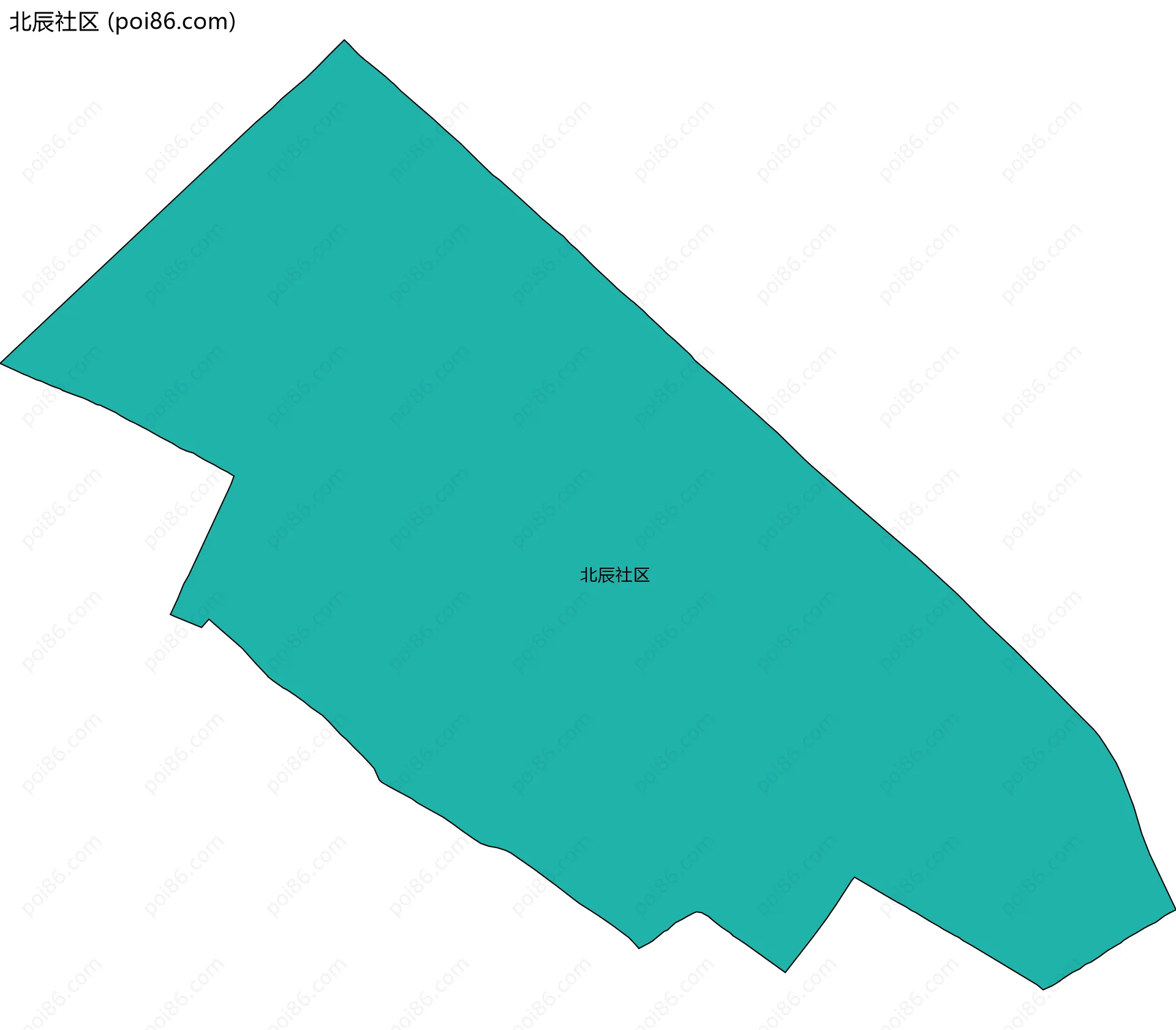 北辰社区边界地图