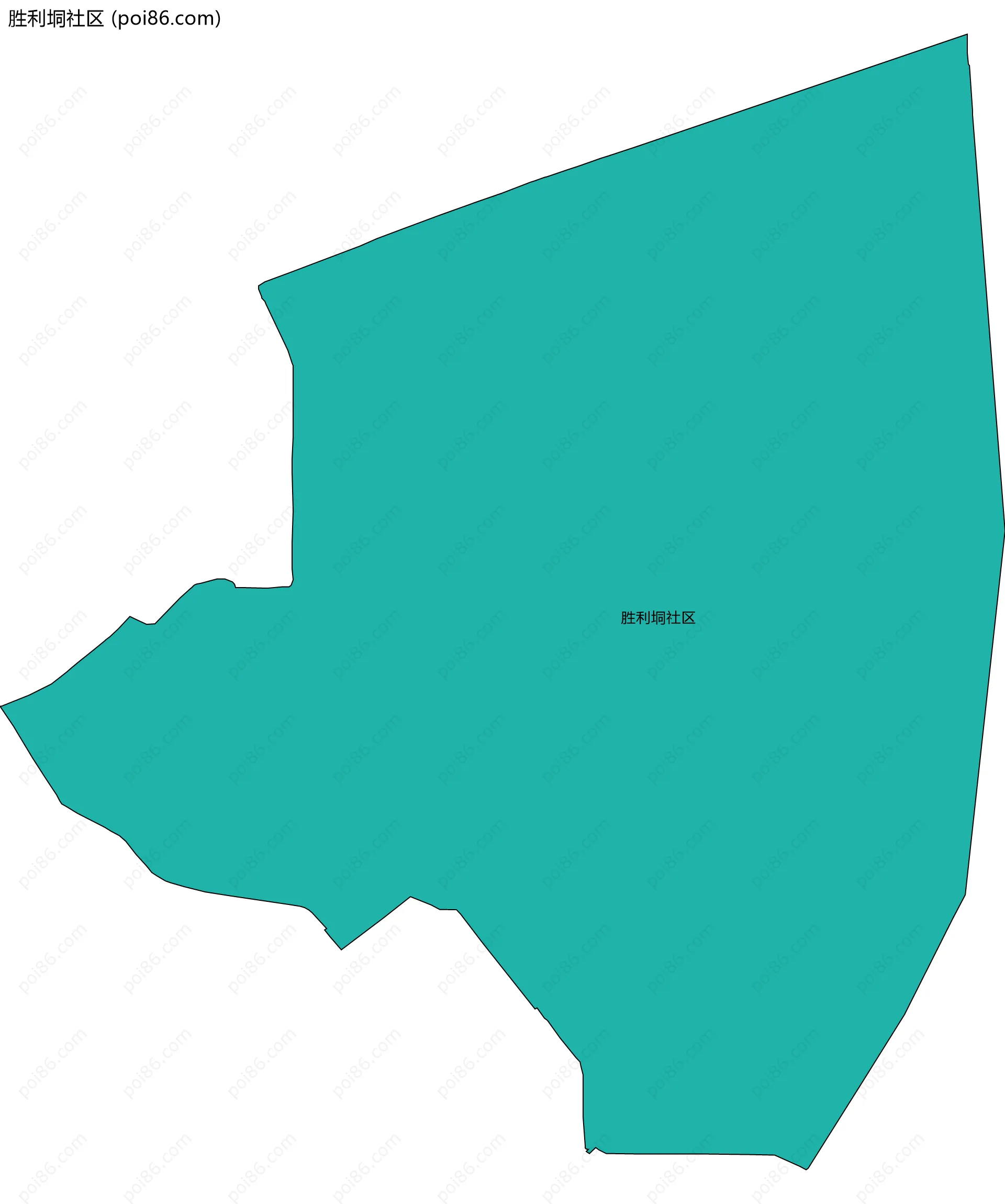 胜利垌社区边界地图